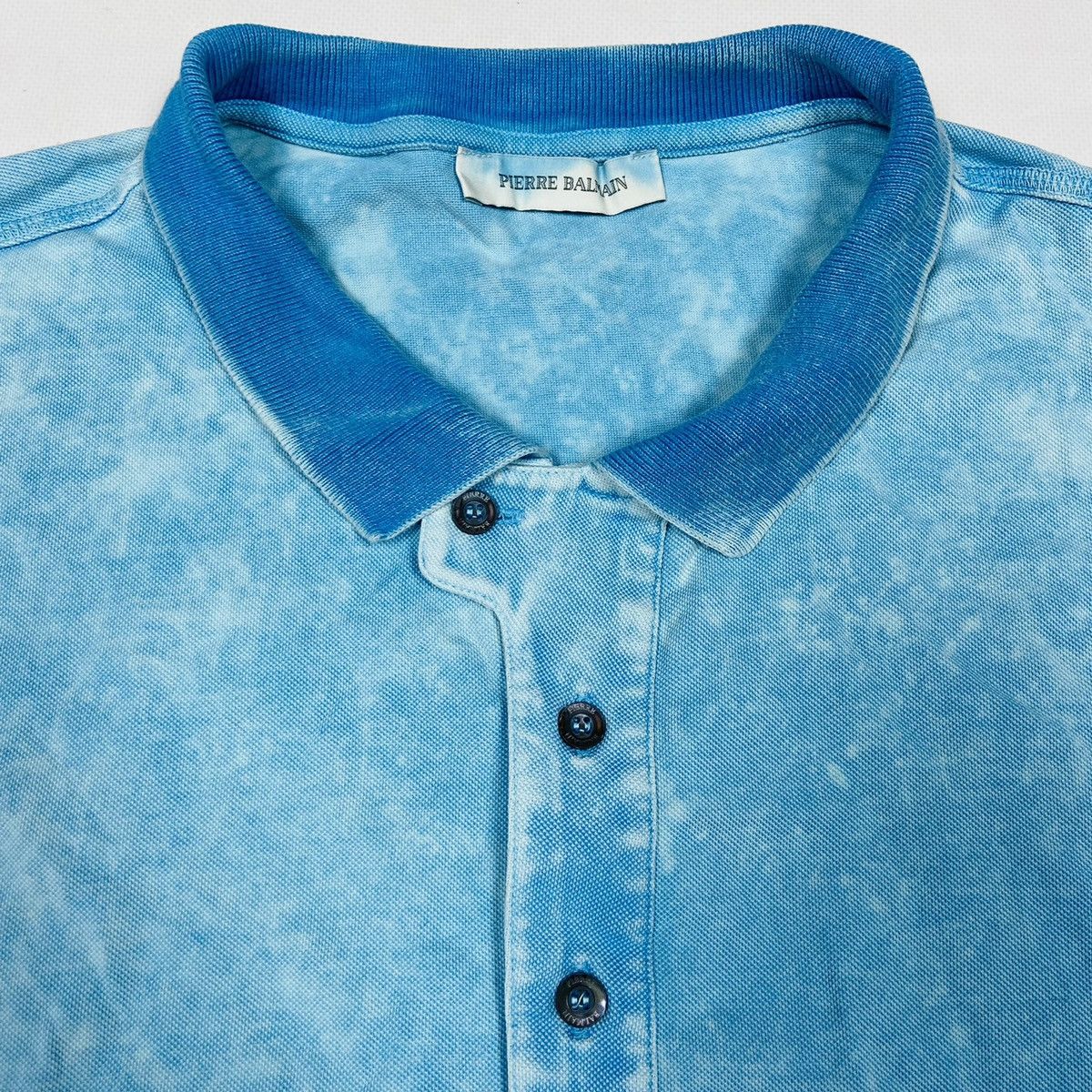 Balmain BALMAIN ARCHIVE STONE WASHED BABY BLUE LONGSLEEVE - № 1099 Size US XL / EU 56 / 4 - 4 Thumbnail