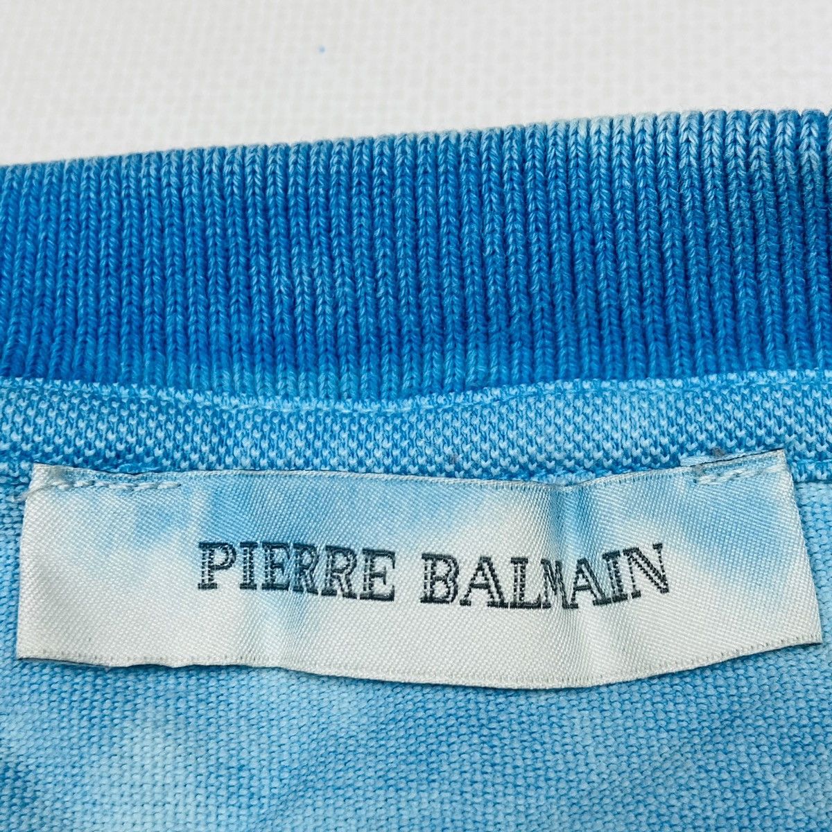 Balmain BALMAIN ARCHIVE STONE WASHED BABY BLUE LONGSLEEVE - № 1099 Size US XL / EU 56 / 4 - 8 Thumbnail