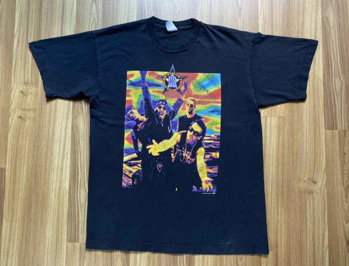 Vintage U2 Zooropa 1993 Tour T Shirt Pink Floyd Depeche Mode