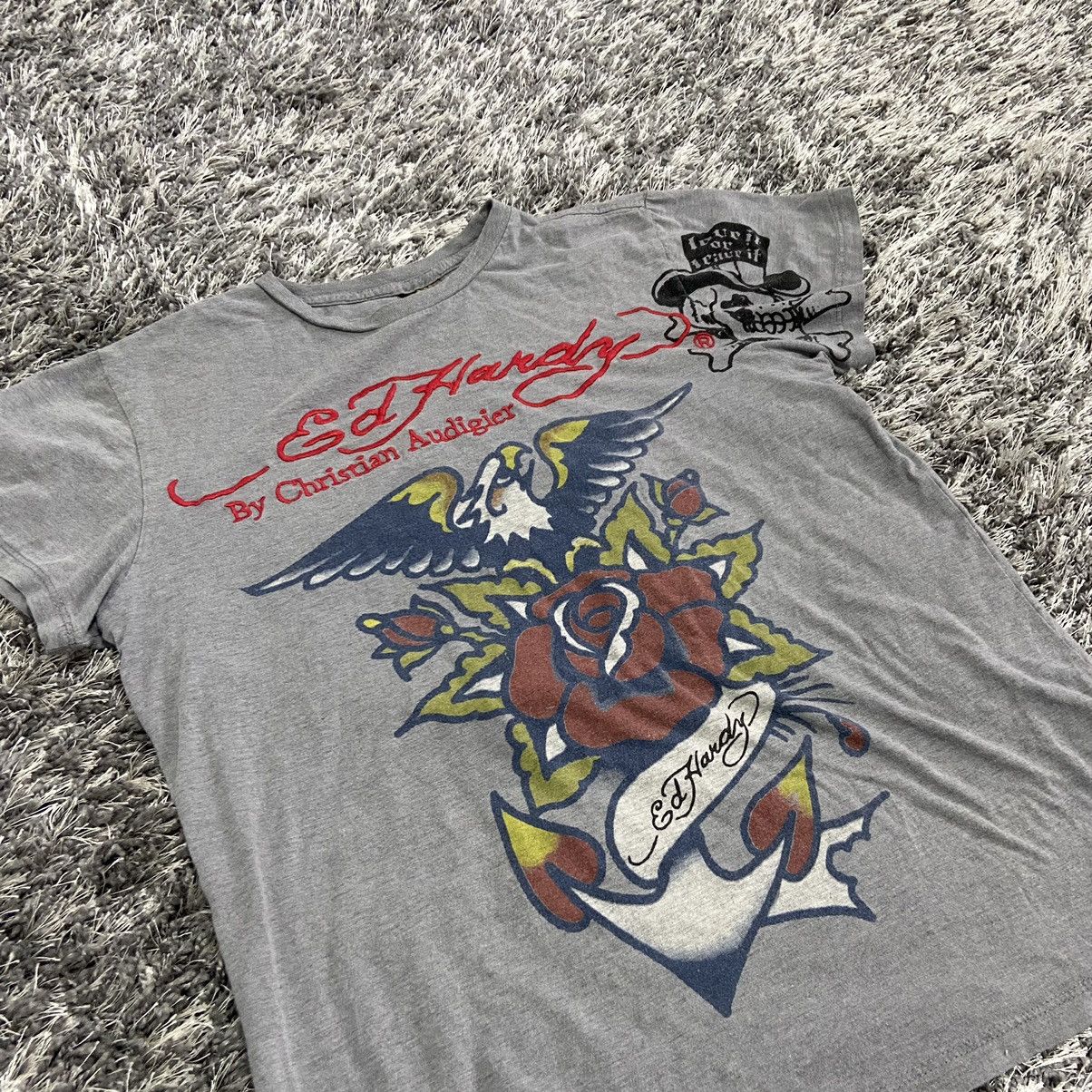 Ed Hardy ED HARDY ALL OVER PRINTED & EMBROIDERED LOGO CUTE TEE 629 Size US M / EU 48-50 / 2 - 3 Thumbnail