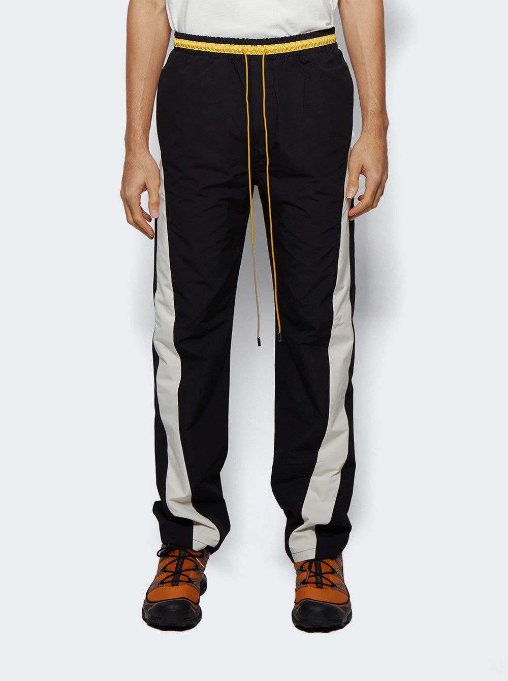 Rhude RHUDE Curve Panel Track Pant Black | Grailed