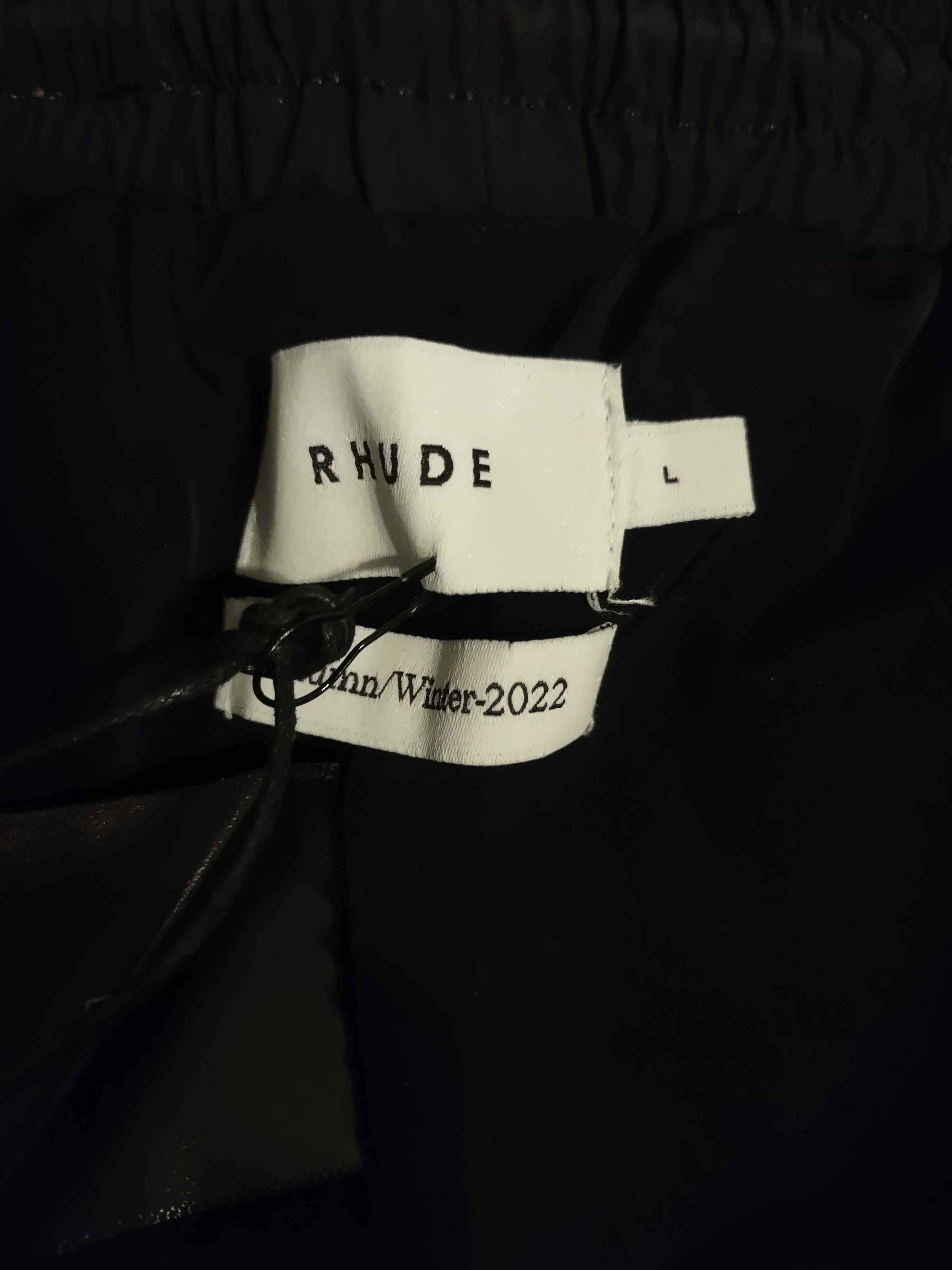 Rhude RHUDE Curve Panel Track Pant Black Size US 34 / EU 50 - 7 Thumbnail