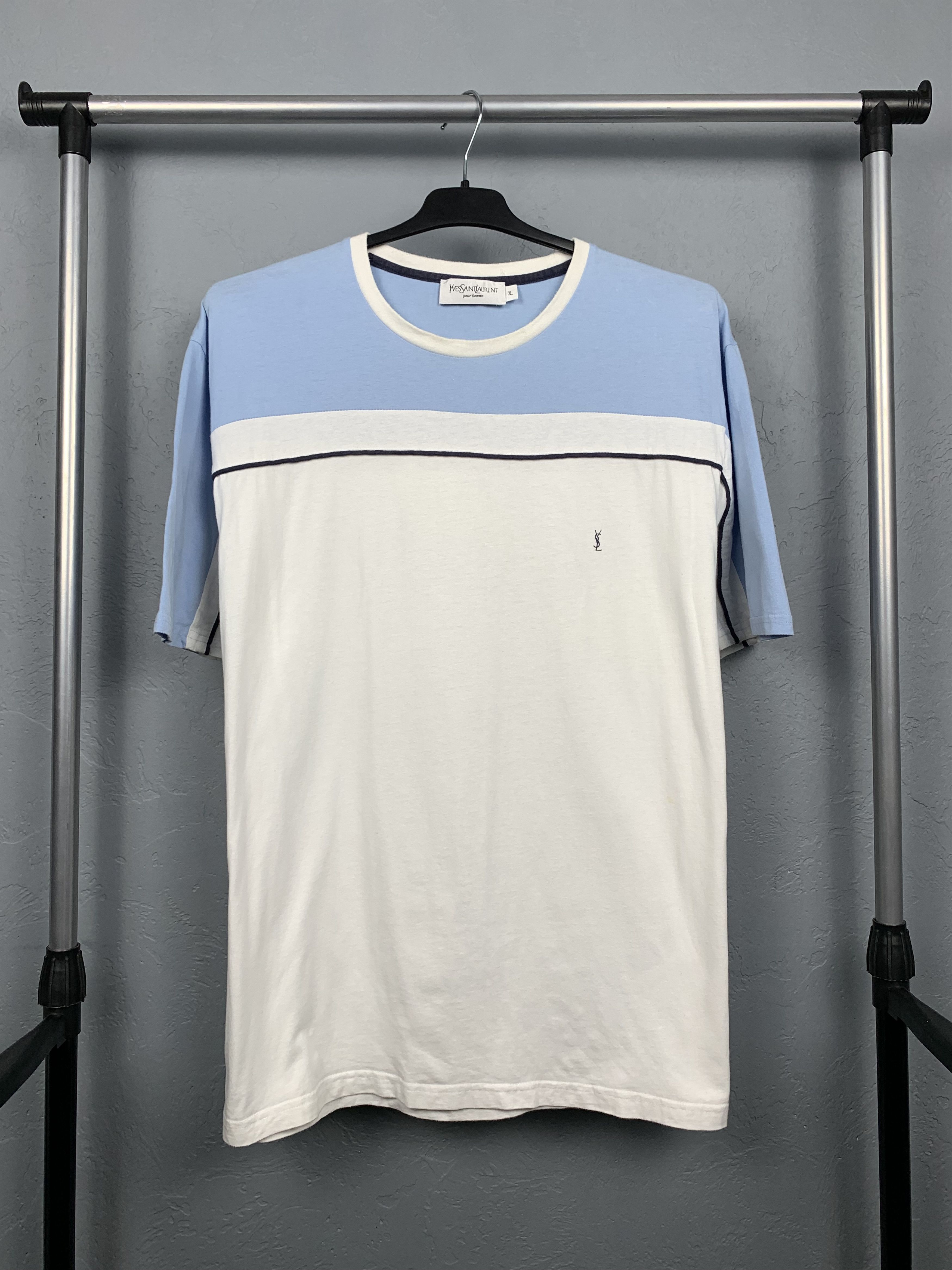 Yves Saint Laurent Yves Saint Laurent YSL Mens T-Shirt Tee Size US XL / EU 56 / 4 - 1 Thumbnail