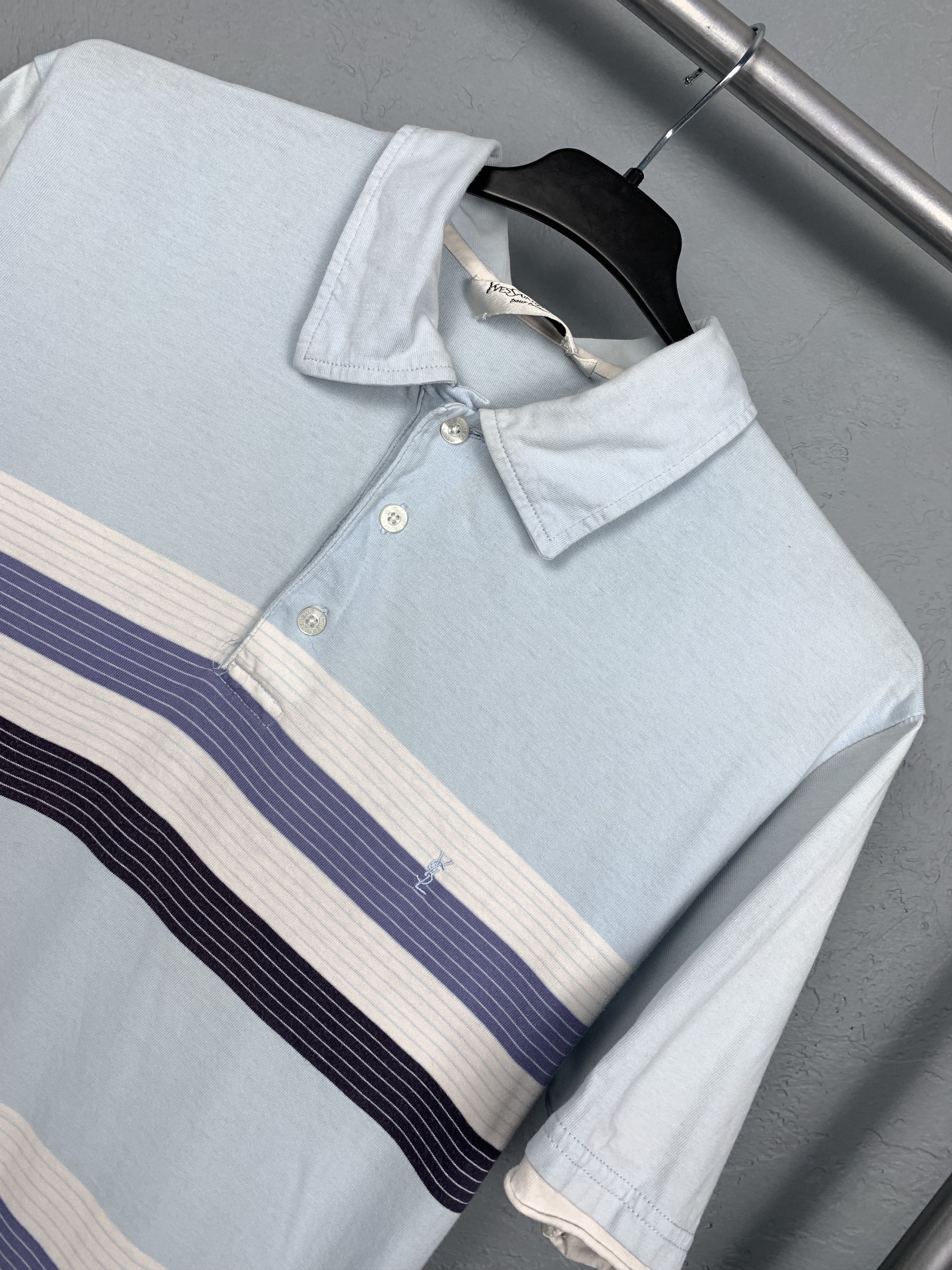 Yves Saint Laurent Yves Saint Laurent YSL Men's Polo Shirt Size US L / EU 52-54 / 3 - 2 Thumbnail