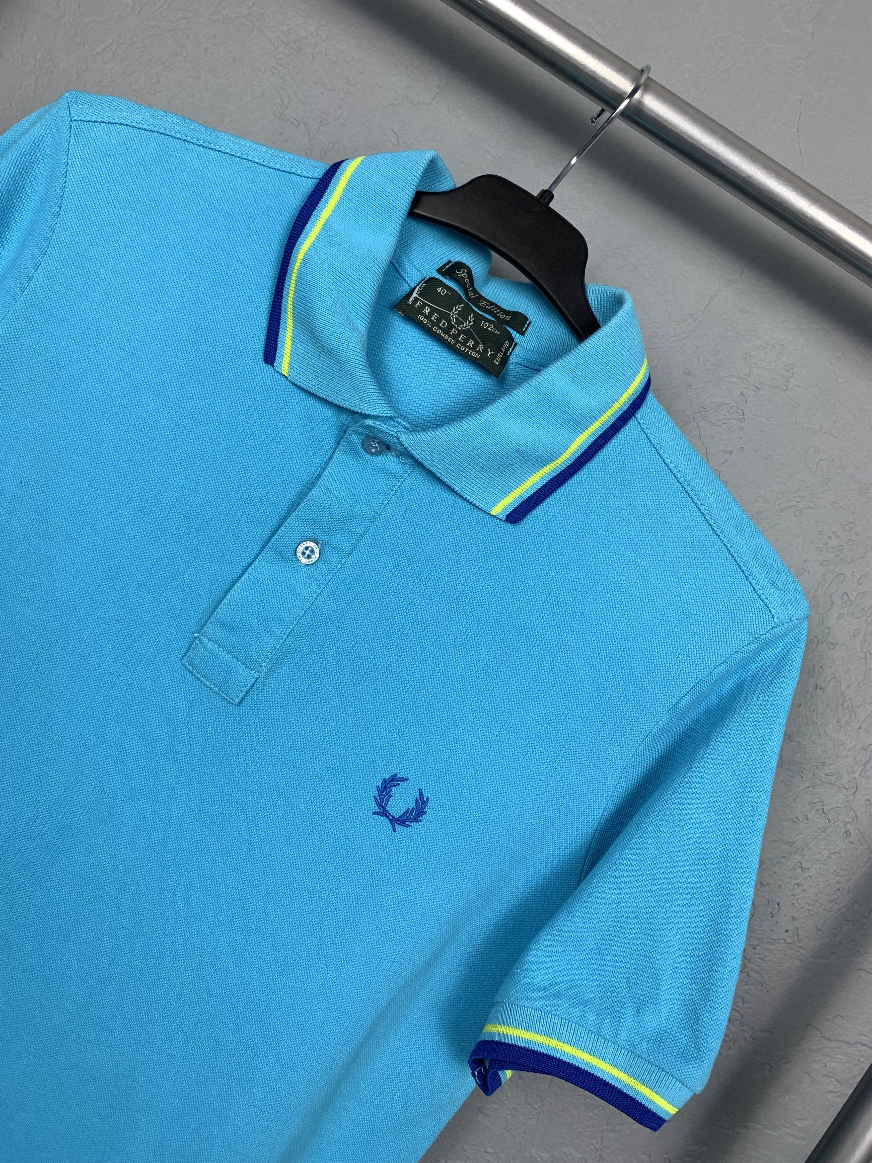 Fred Perry × Vintage Fred Perry 90s Vintage Mens Polo Shirt Size US M / EU 48-50 / 2 - 2 Thumbnail
