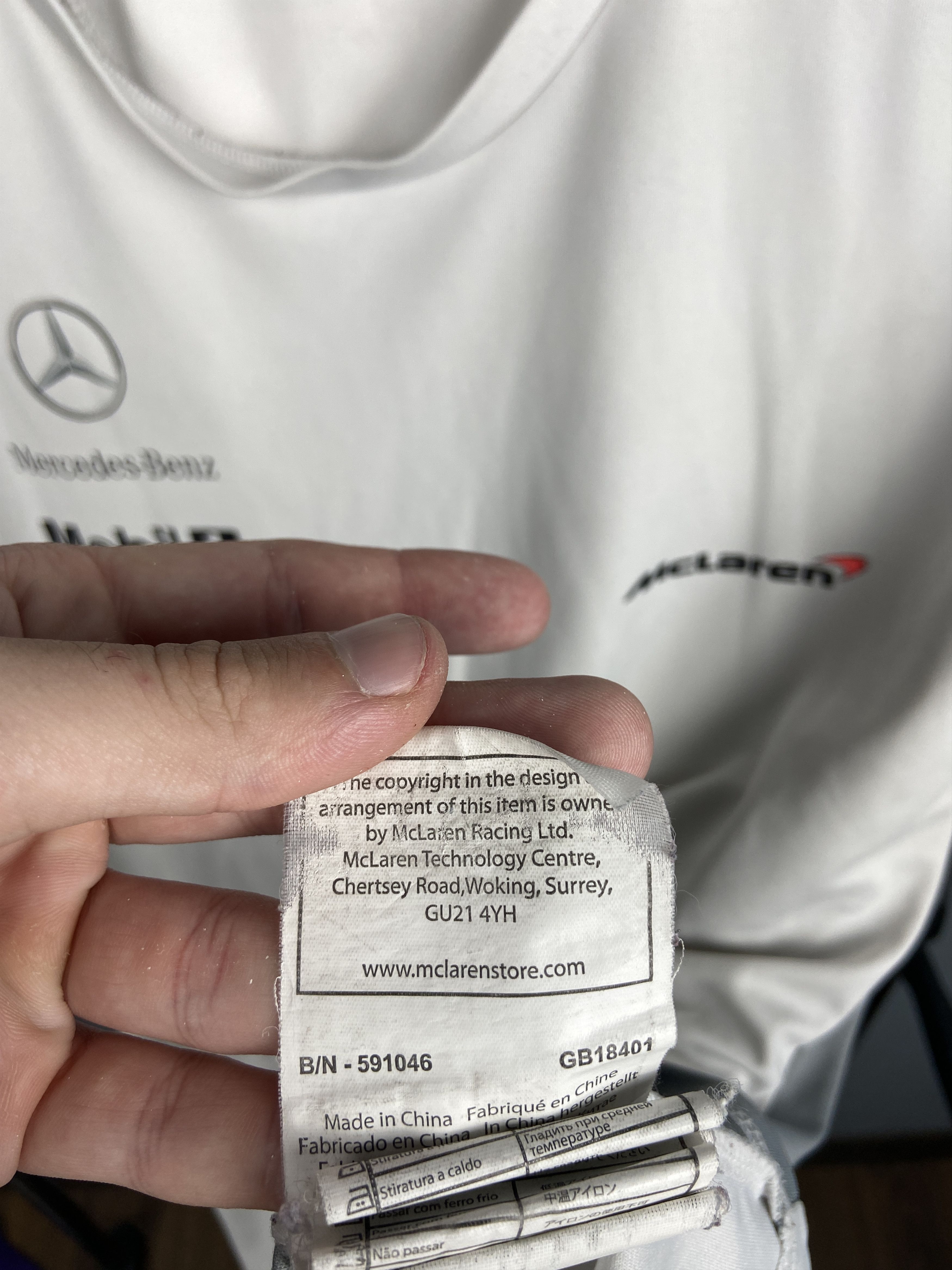 Formula 1 Mercedes Benz McLaren Vintage Racing T-Shirt Tee Size US XXL / EU 58 / 5 - 14 Thumbnail