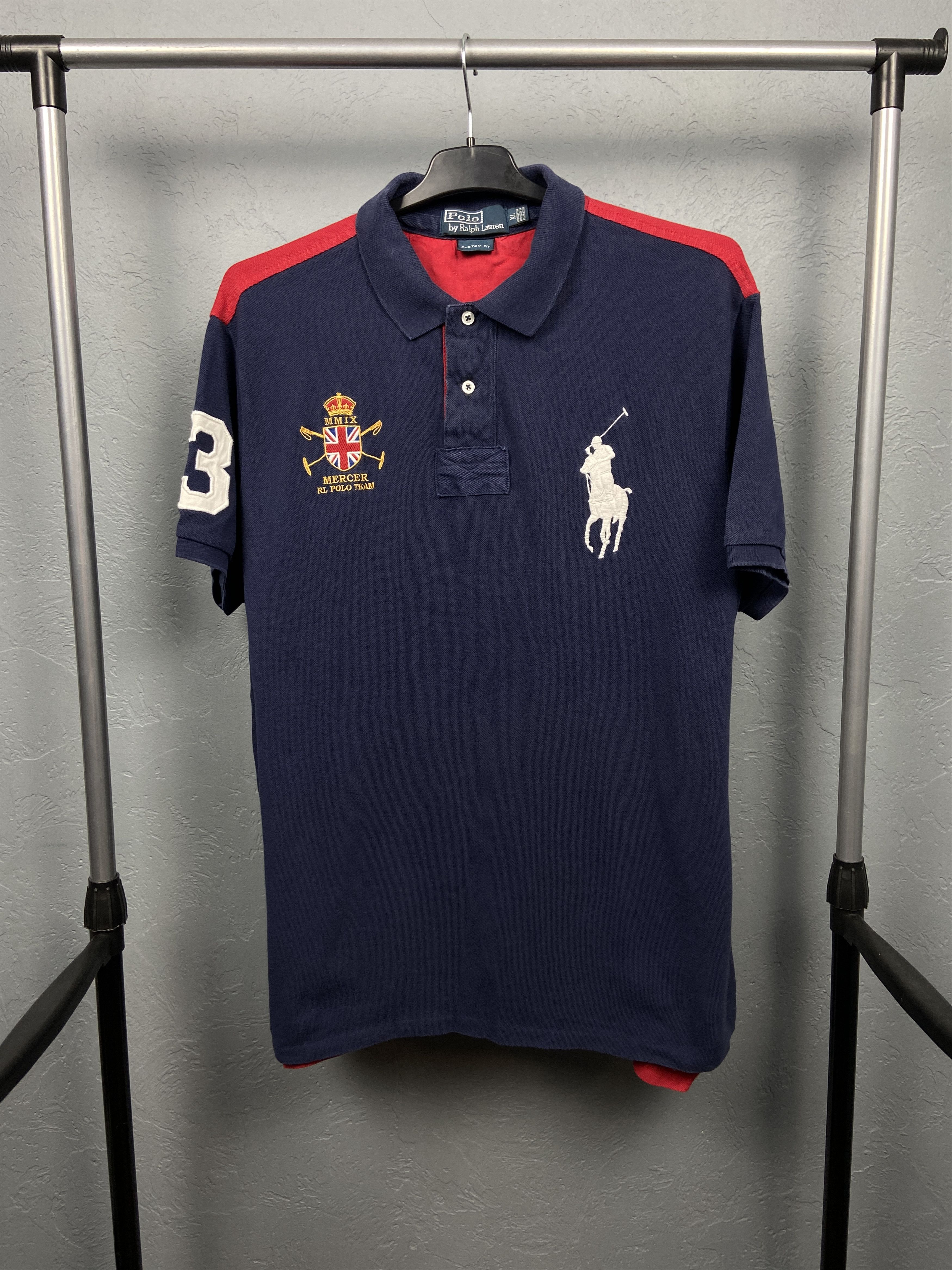 Polo Ralph Lauren × Ralph Lauren × Vintage Polo Ralph Lauren RL Polo Mercer Club Polo Shirt Size US XL / EU 56 / 4 - 1 Thumbnail