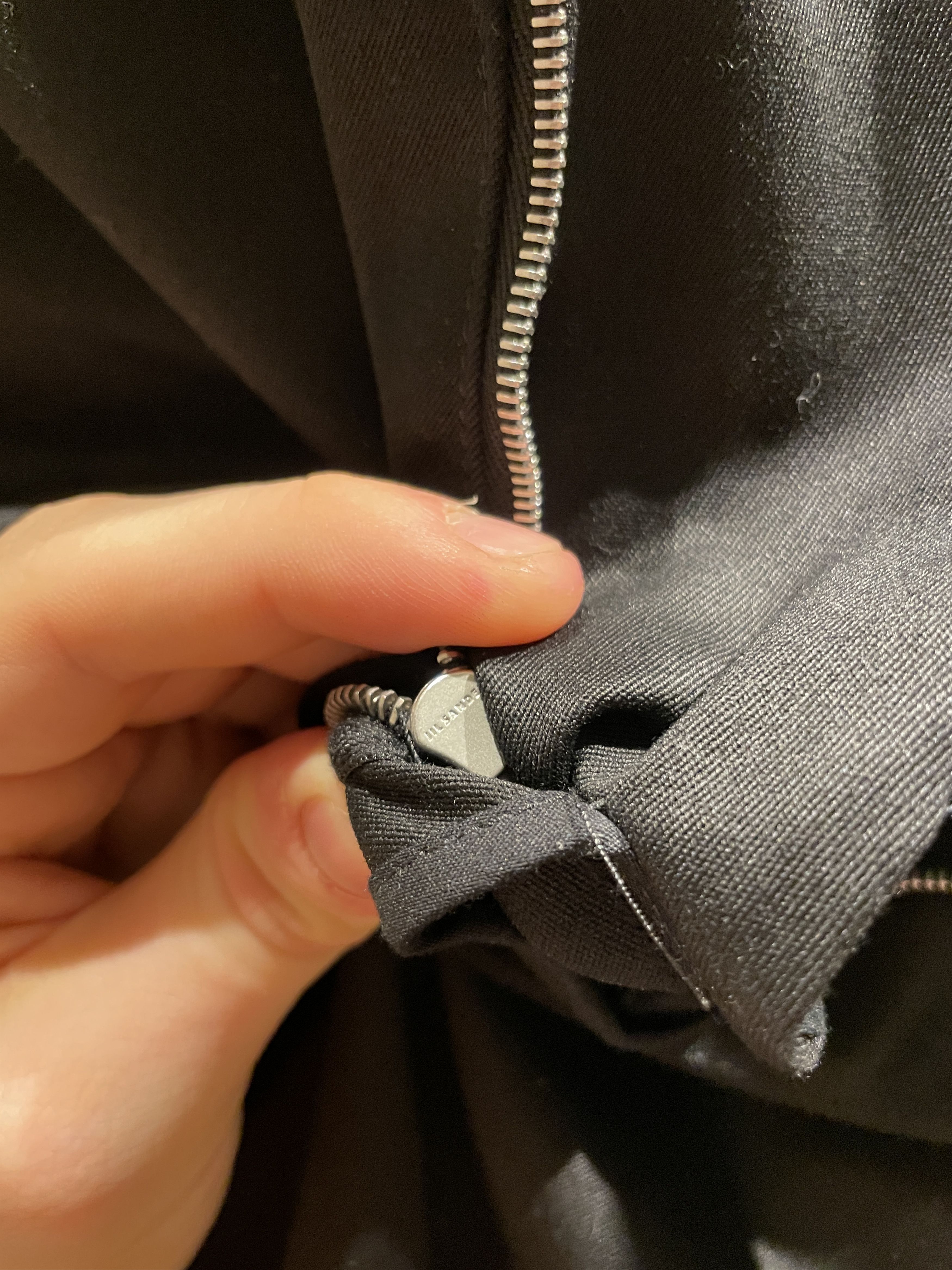 Jil Sander Zip Detail Trousers Pants Black - FW19