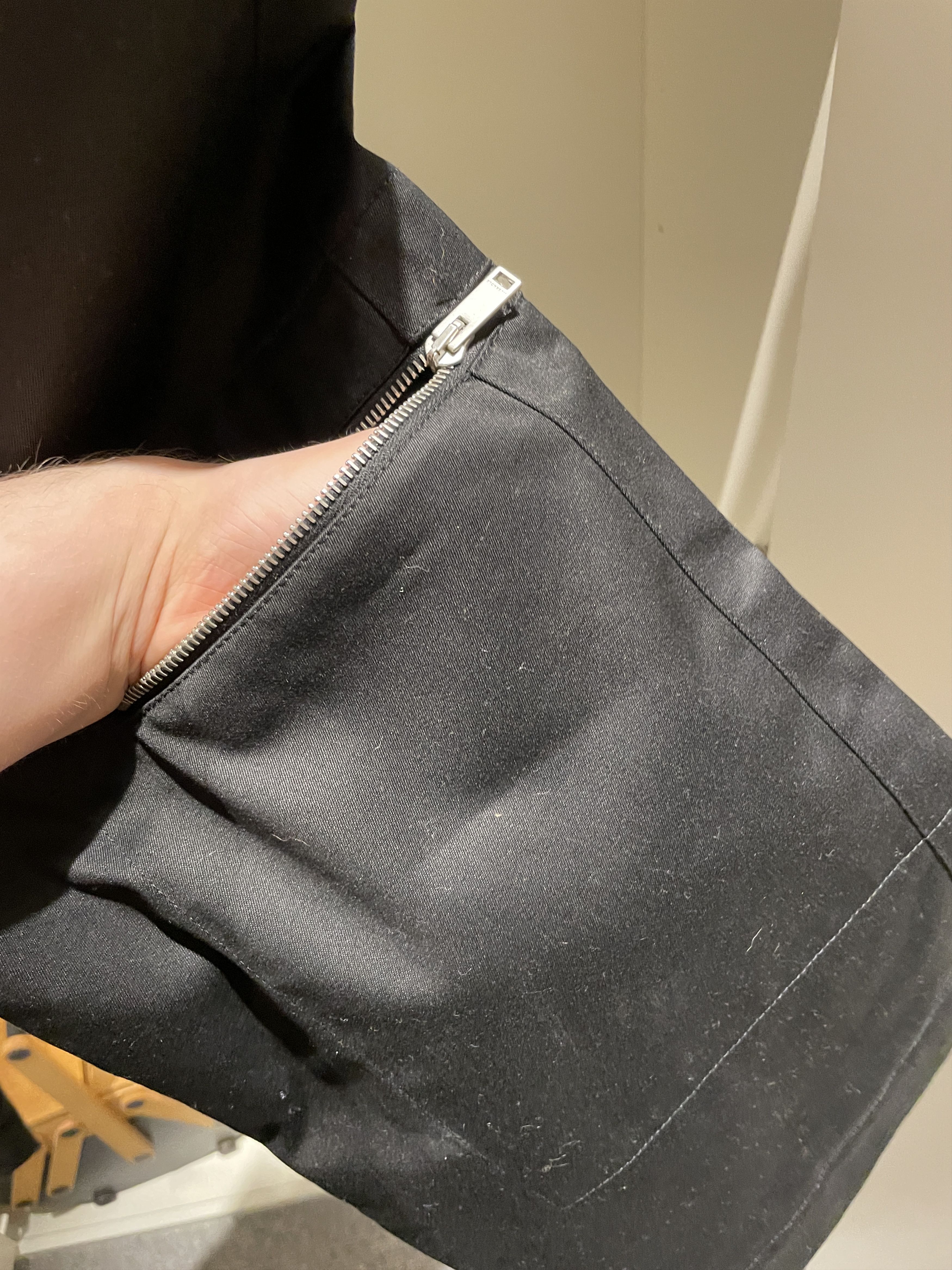 Jil Sander Zip Detail Trousers Pants Black - FW19