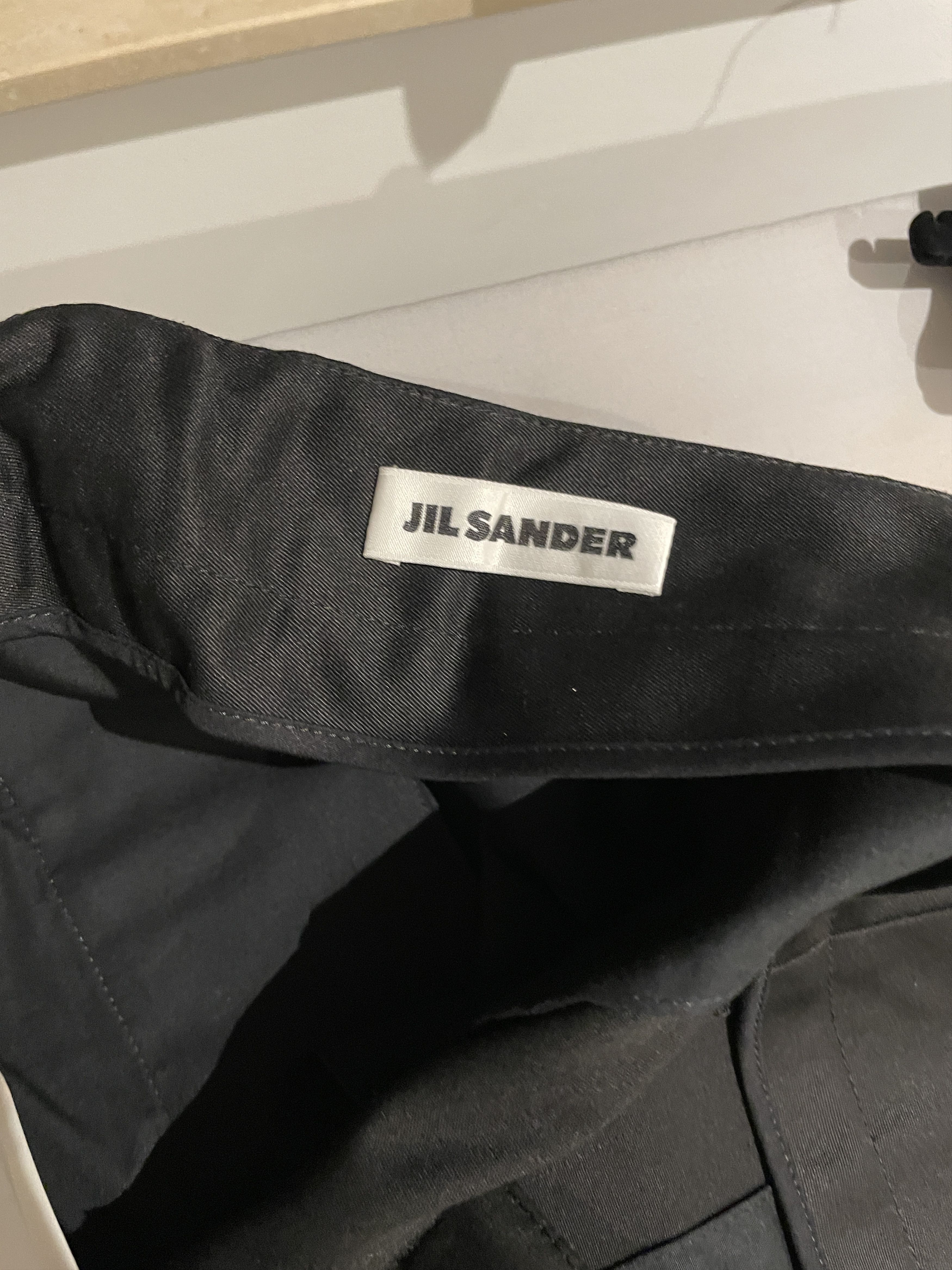 Jil Sander Zip Detail Trousers Pants Black - FW19
