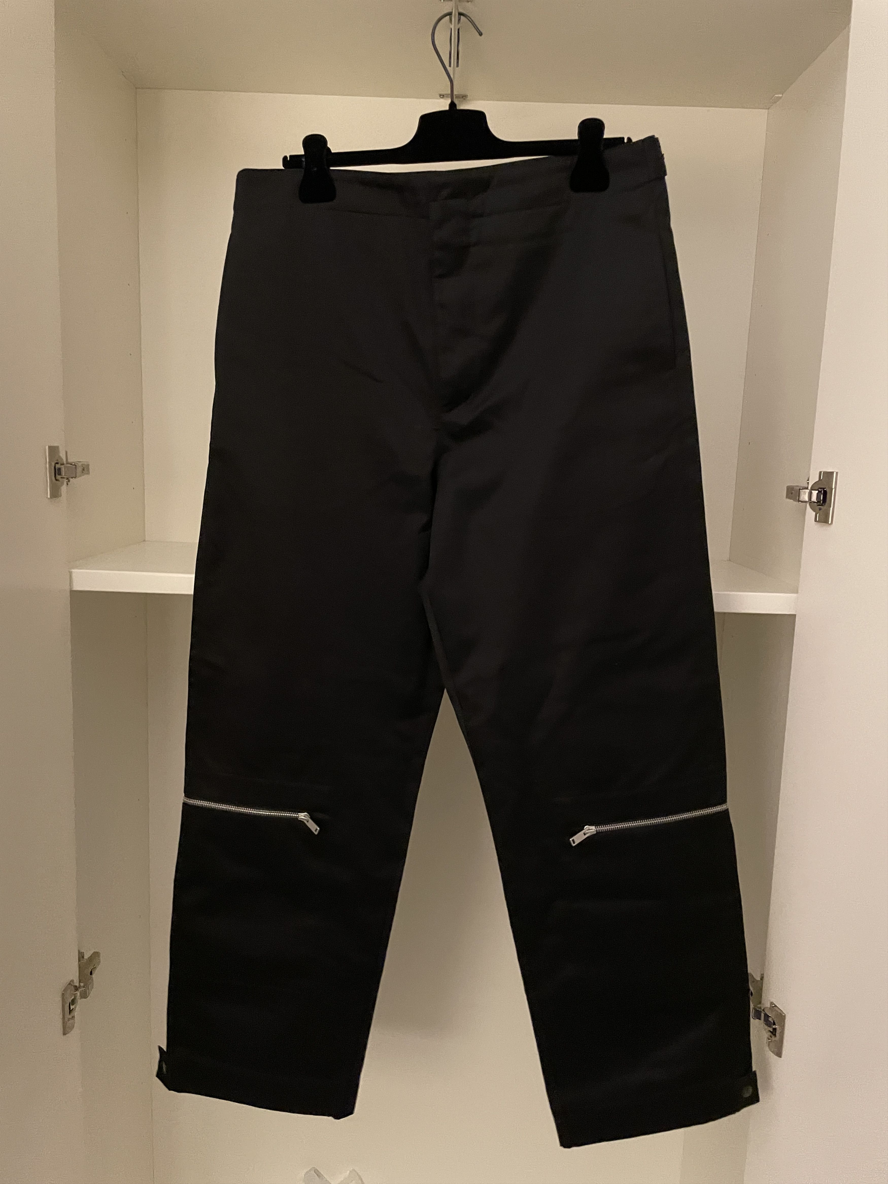 JIL SANDER　 ZIP-DETAIL TROUSERS Jil Sander Zip Detail Trousers Pants Black - FW19