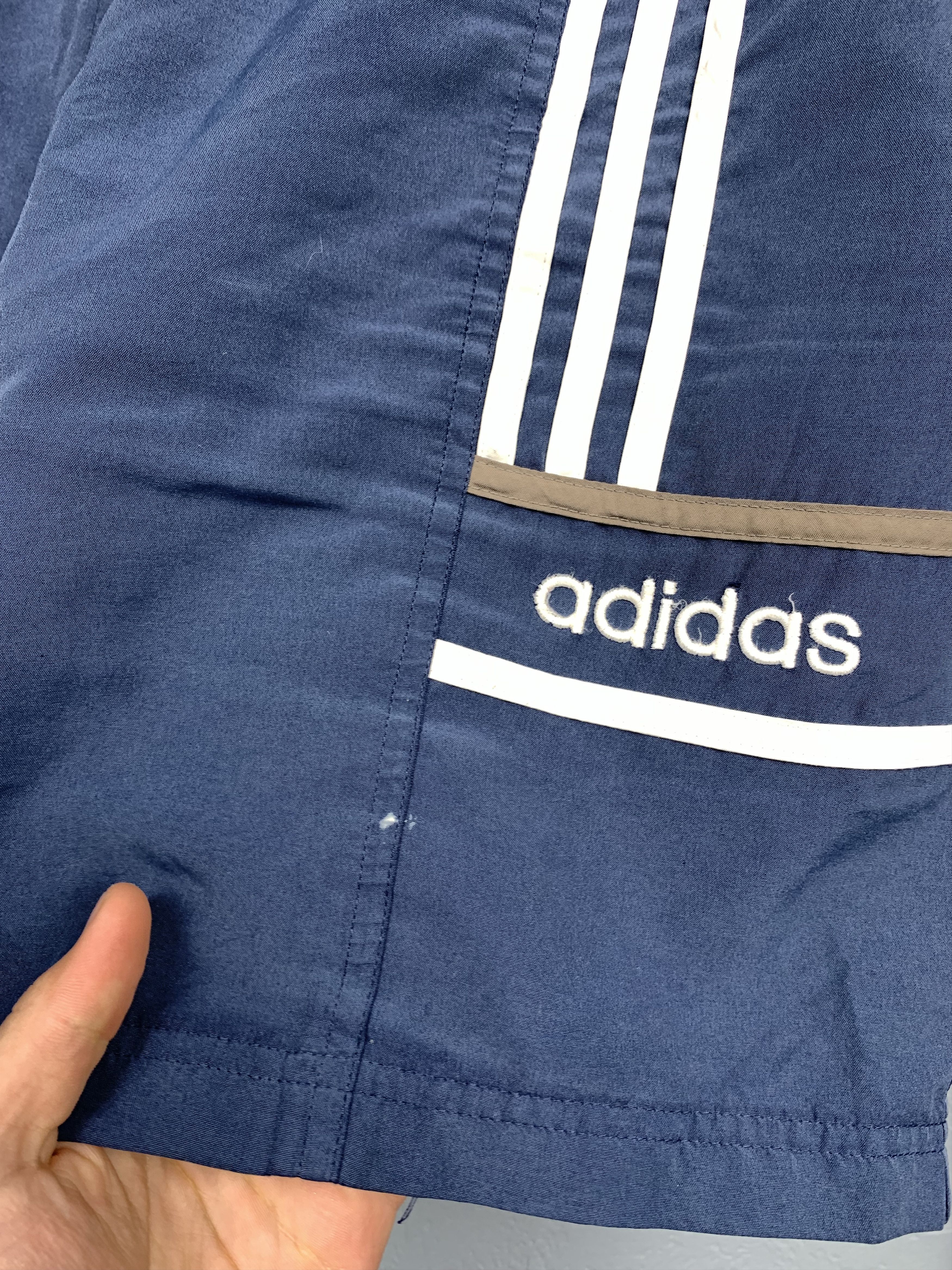 Adidas × Vintage Adidas 90s Vintage Mens Nylon Shorts Y2K Size US 36 / EU 52 - 3 Thumbnail