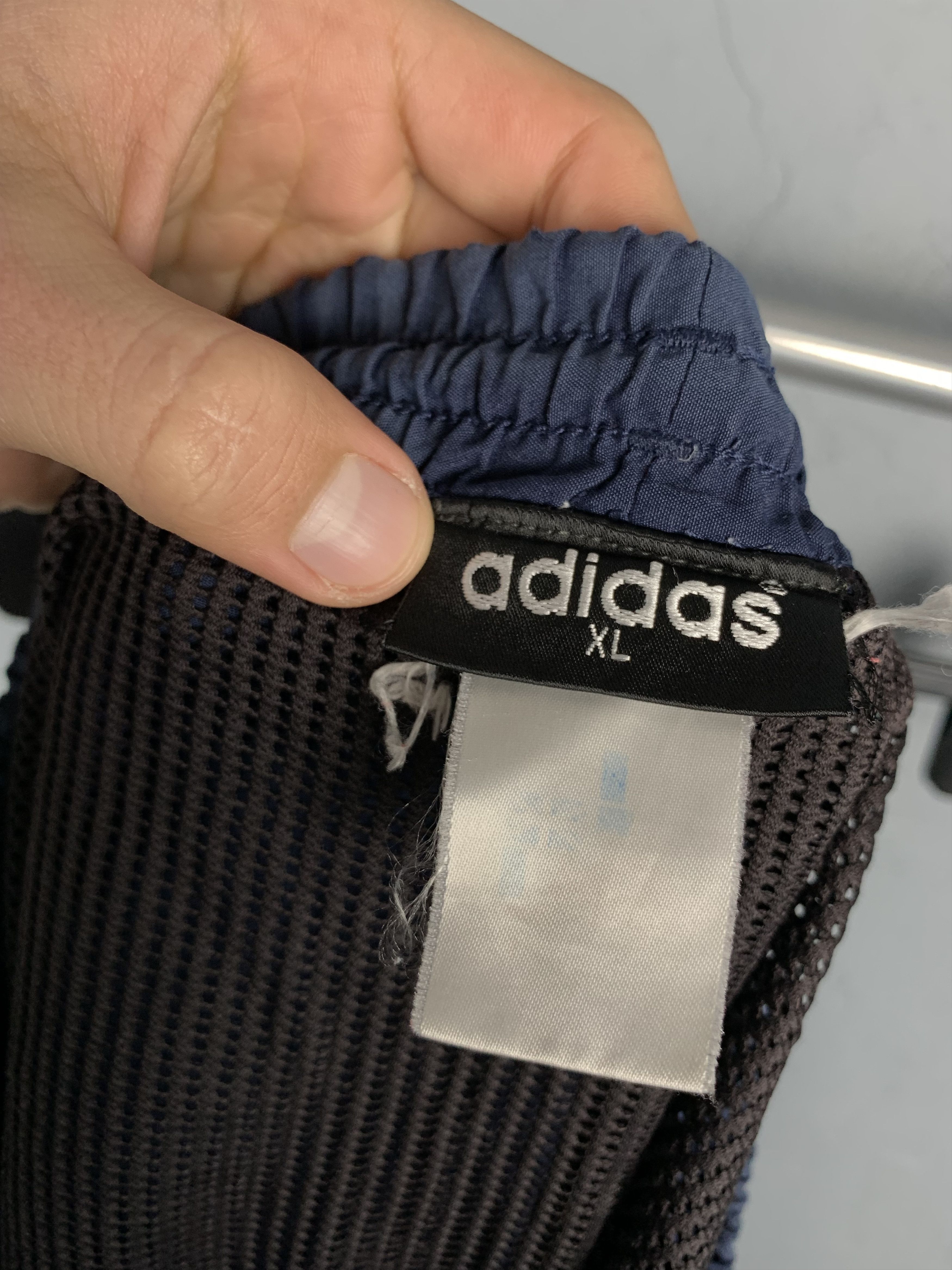 Adidas × Vintage Adidas 90s Vintage Mens Nylon Shorts Y2K Size US 36 / EU 52 - 8 Thumbnail