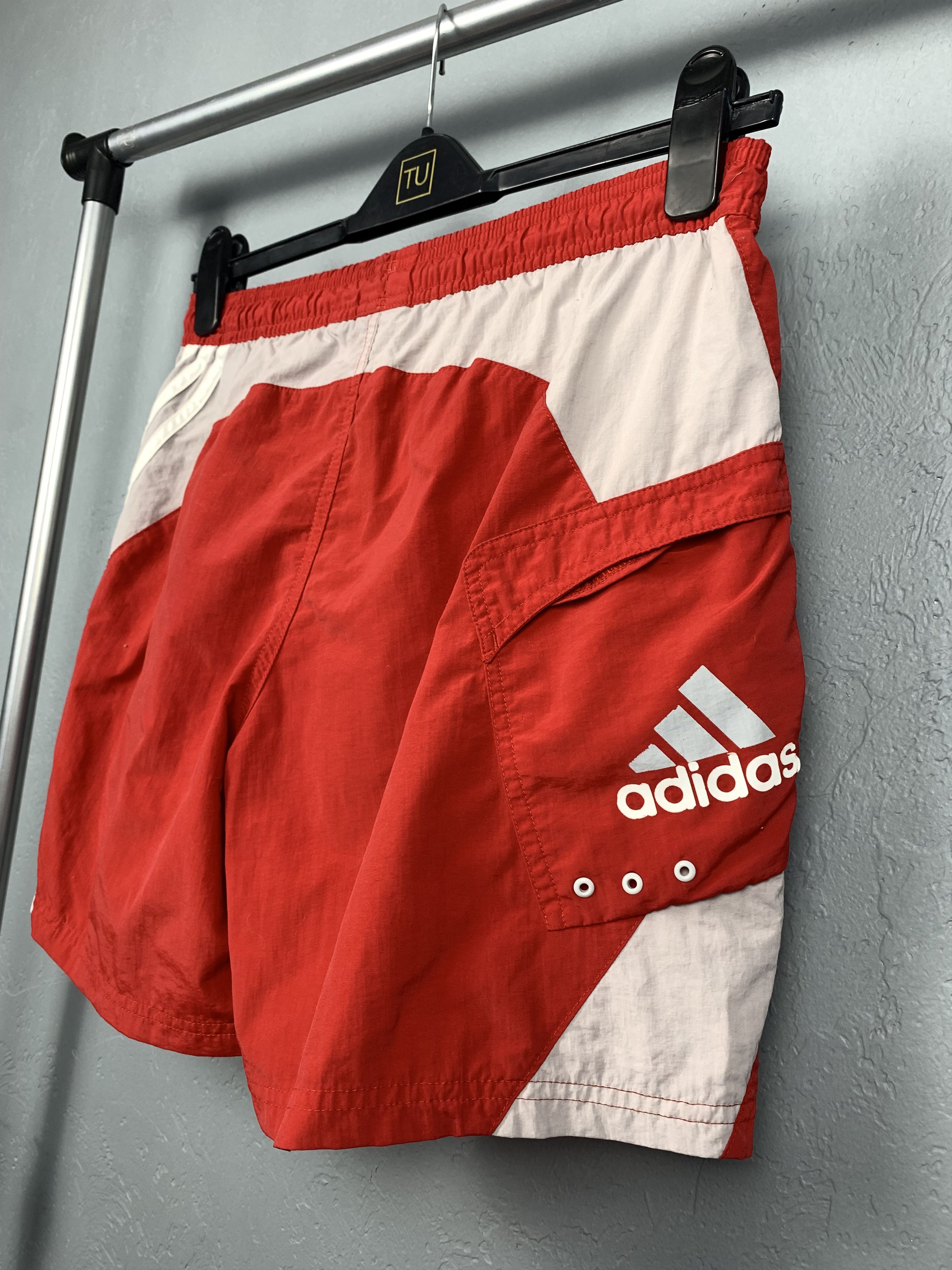 Adidas × Vintage Vintage Adidas Mens Nylon Shorts Y2K Size US 32 / EU 48 - 2 Thumbnail