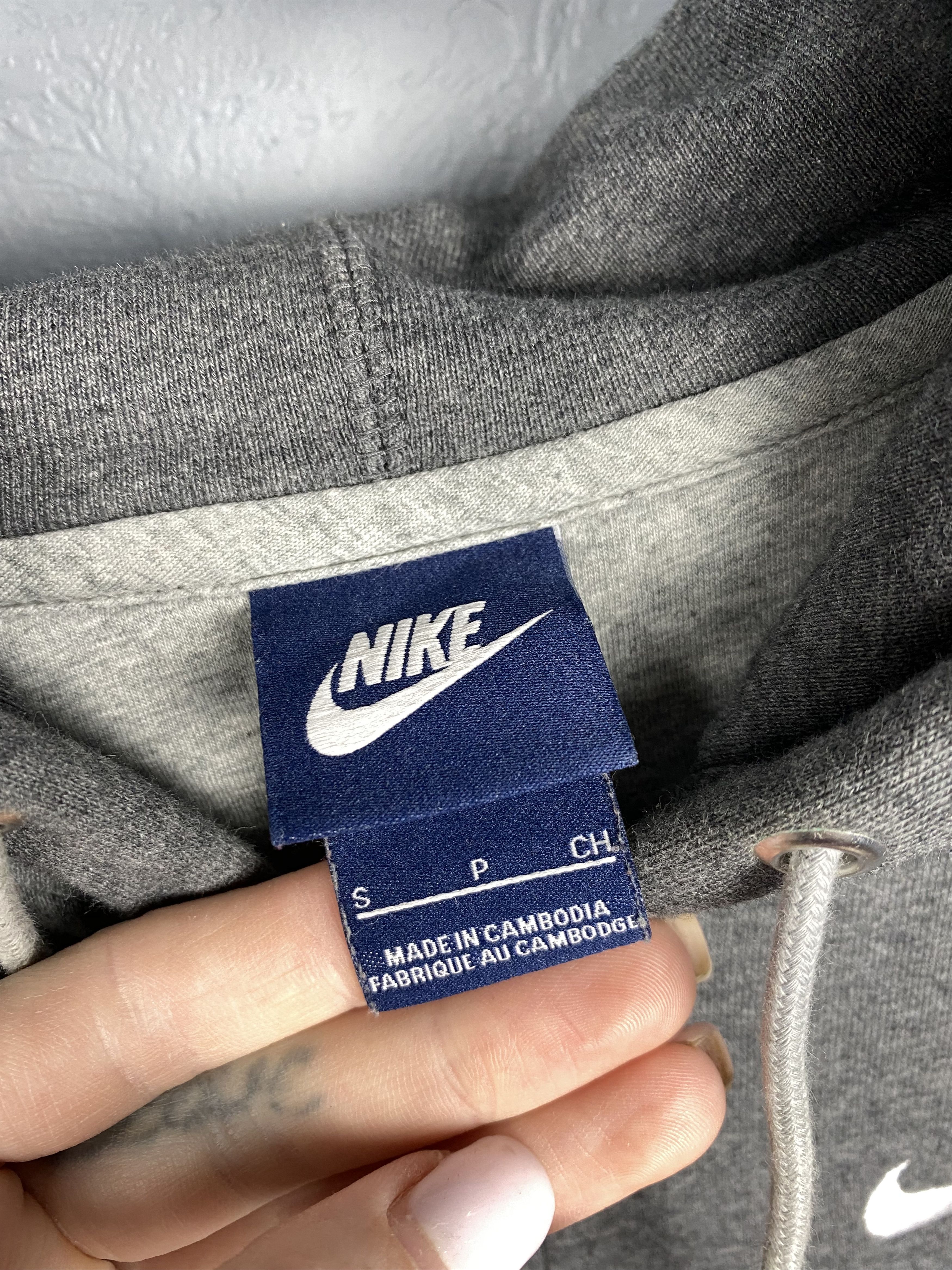 Nike × Vintage Nike Vintage Mens Zip Hoodie Y2K Swoosh Size US S / EU 44-46 / 1 - 3 Thumbnail