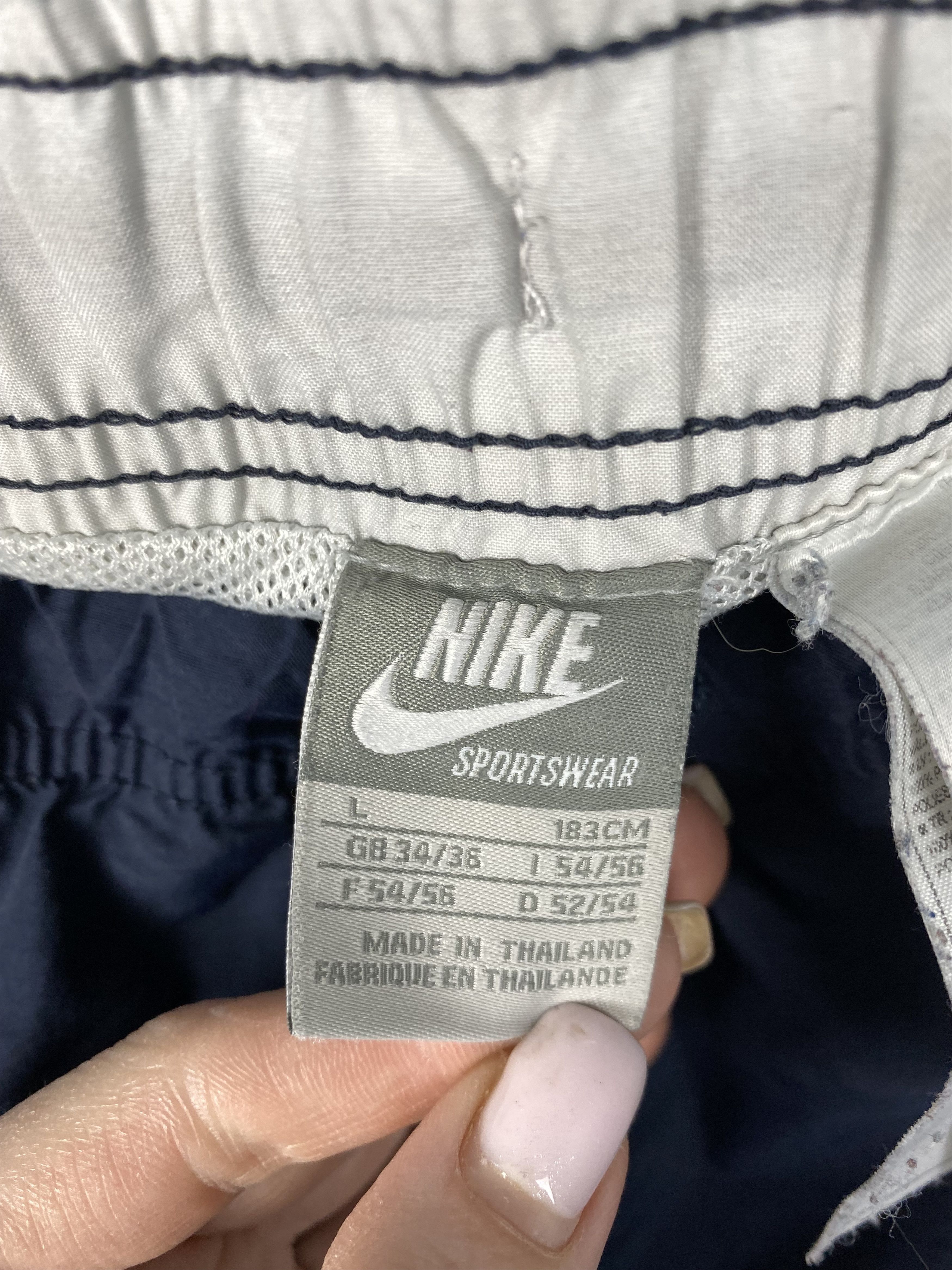 Nike × Vintage Nike Vintage Mens Nylon Shorts Y2K Swoosh Size US 34 / EU 50 - 8 Thumbnail