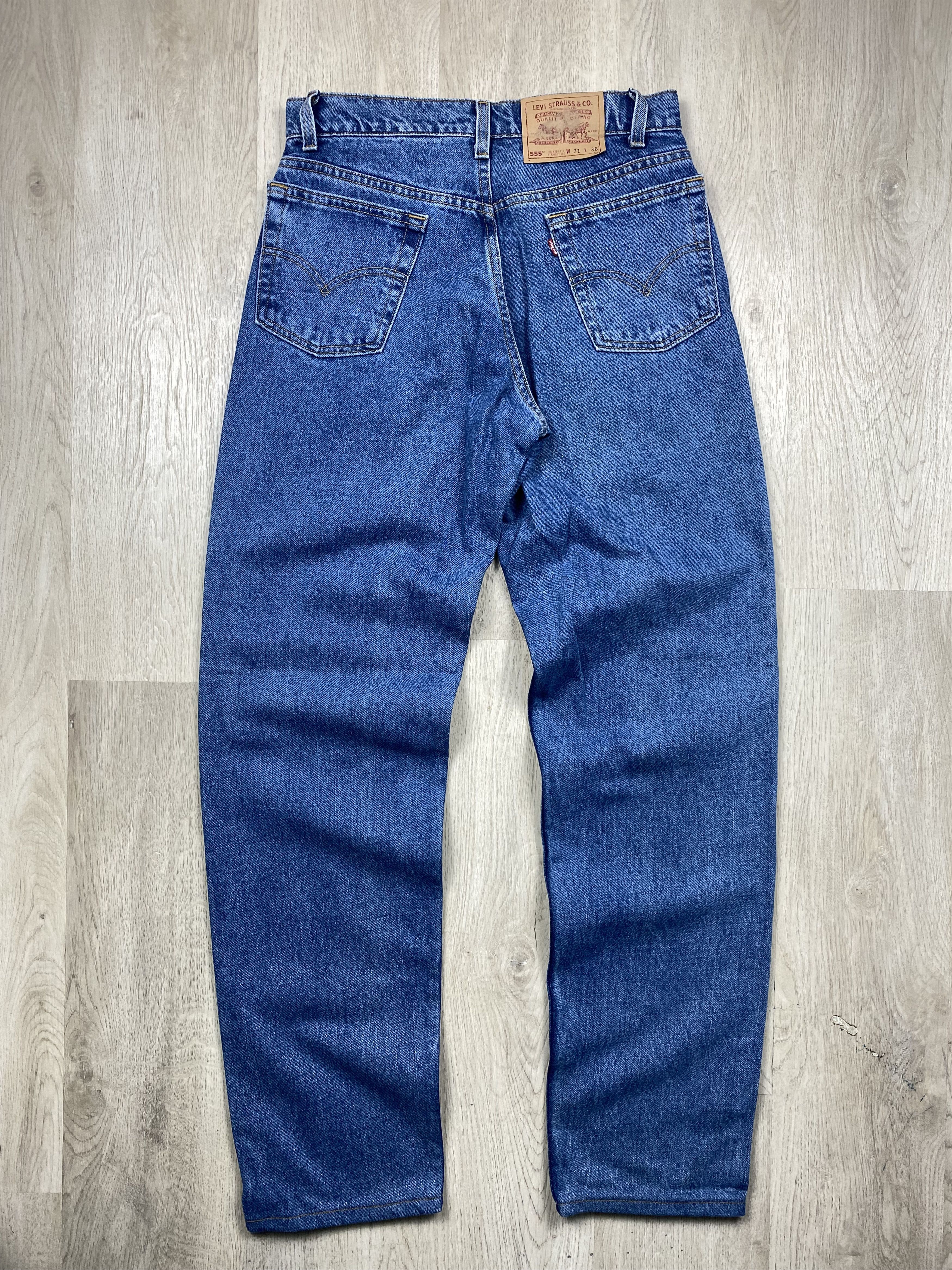 Levi's Levi's 555 90s Vintage Denim Pants Jeans Size US 31 - 1 Thumbnail