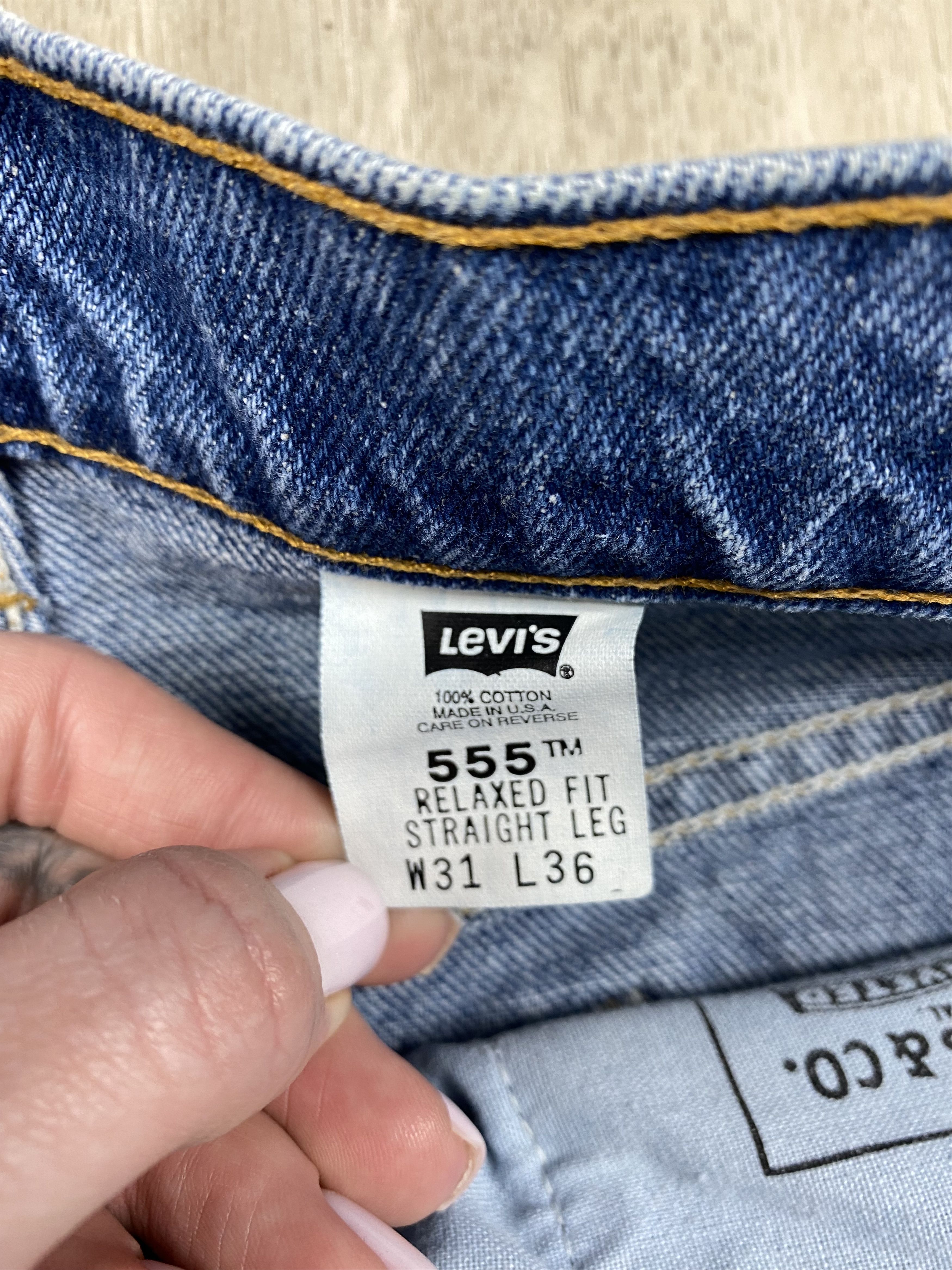 Levi's Levi's 555 90s Vintage Denim Pants Jeans Size US 31 - 8 Thumbnail