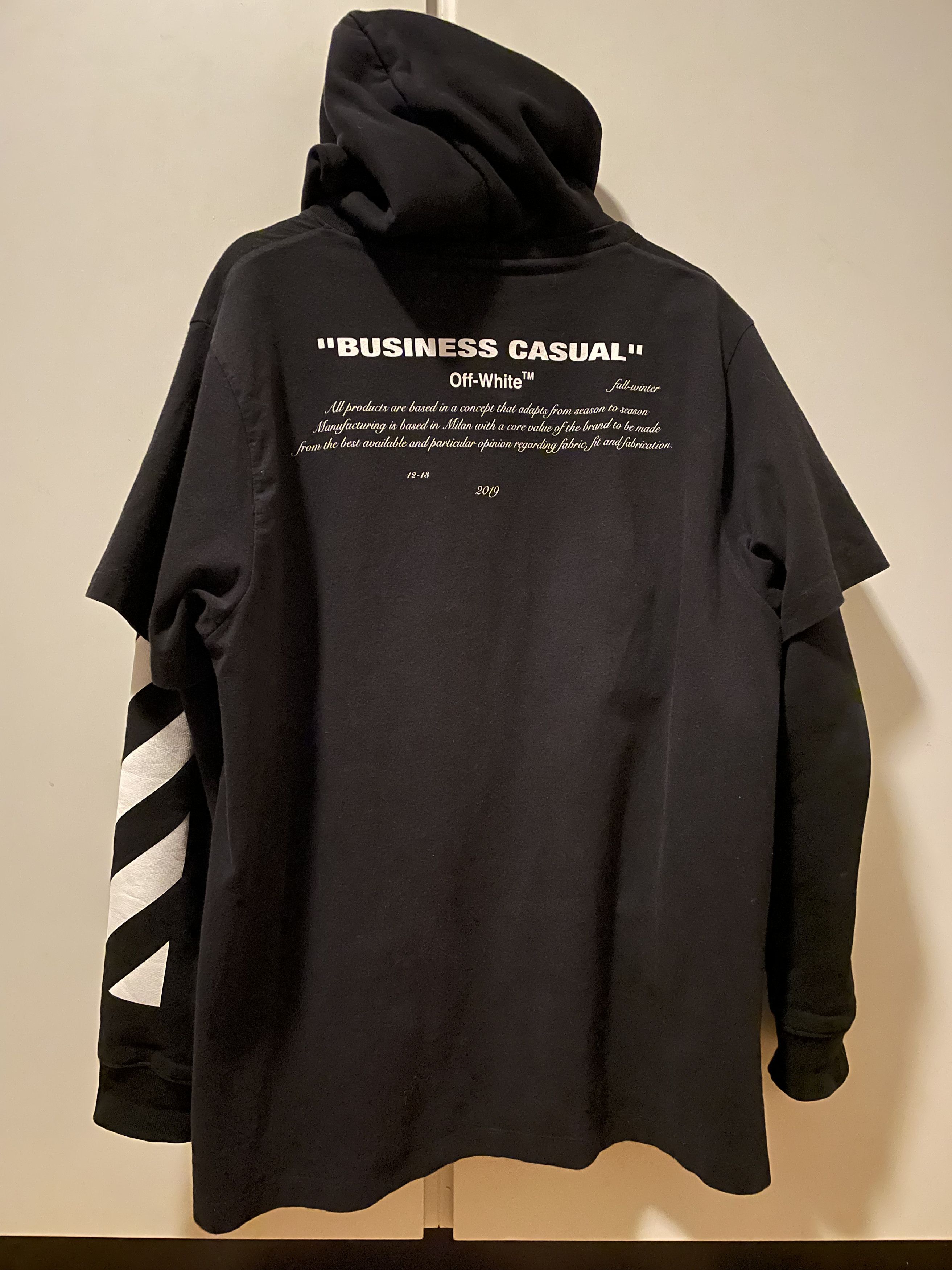 Off-White Bernini "Business Casual" Layered Hoodie Size US M / EU 48-50 / 2 - 2 Thumbnail