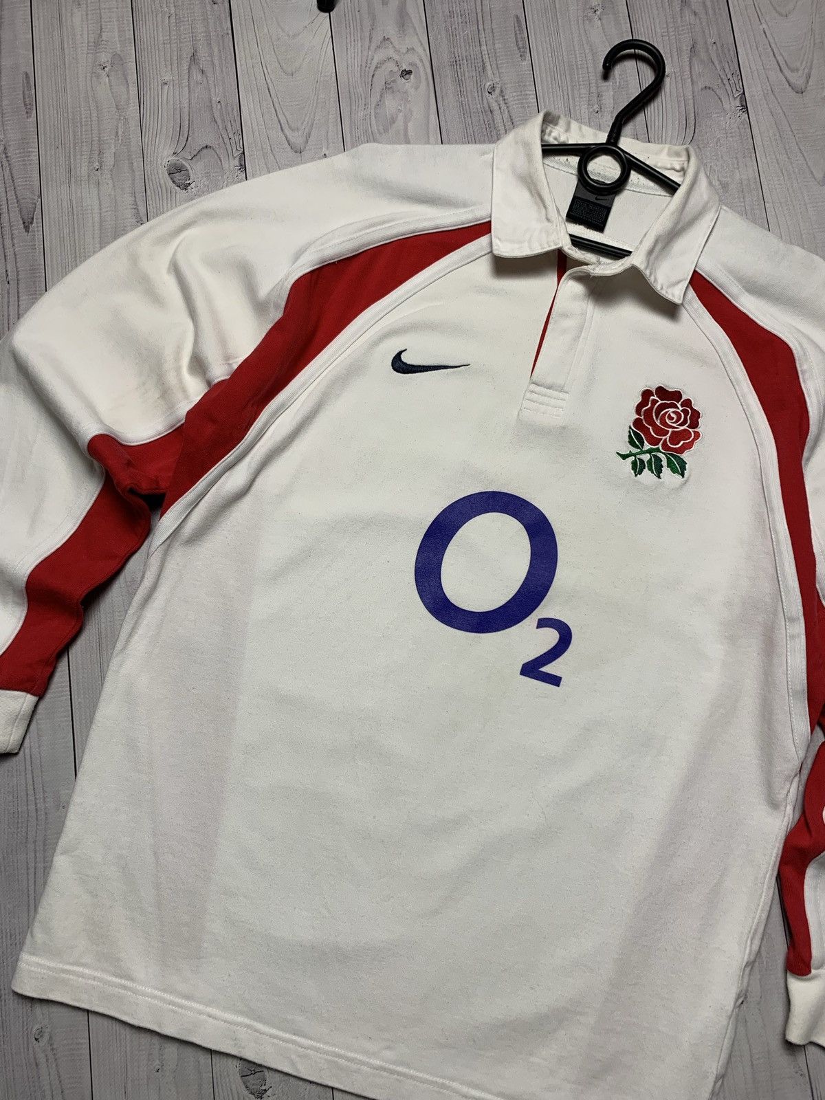 Nike Vintage Nike rugby jersey England size M logo Size US M / EU 48-50 / 2 - 2 Thumbnail