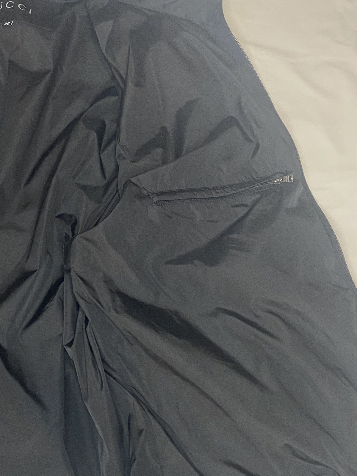 Gucci *FINAL* GUCCI BLACK NYLON LIGHT HOODED WINDBREAKER JACKET 46 Size US S / EU 44-46 / 1 - 8 Thumbnail