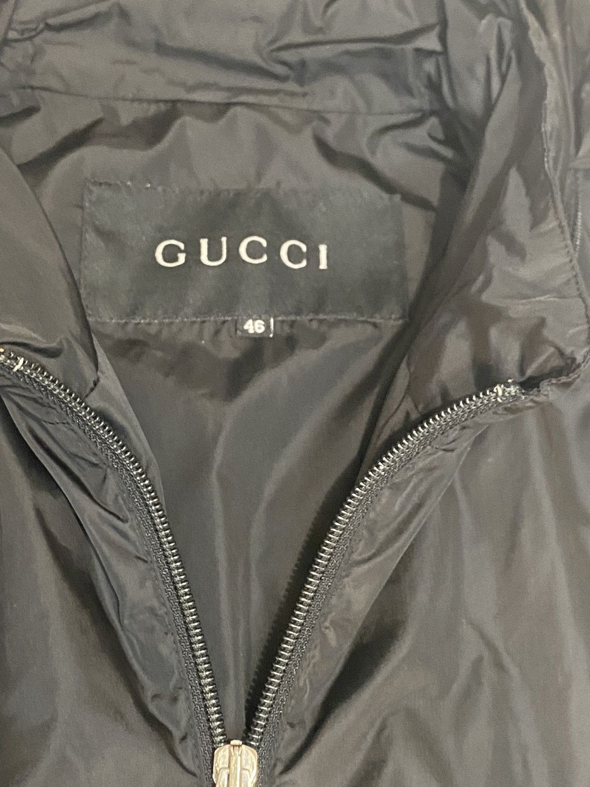 Gucci *FINAL* GUCCI BLACK NYLON LIGHT HOODED WINDBREAKER JACKET 46 Size US S / EU 44-46 / 1 - 17 Thumbnail