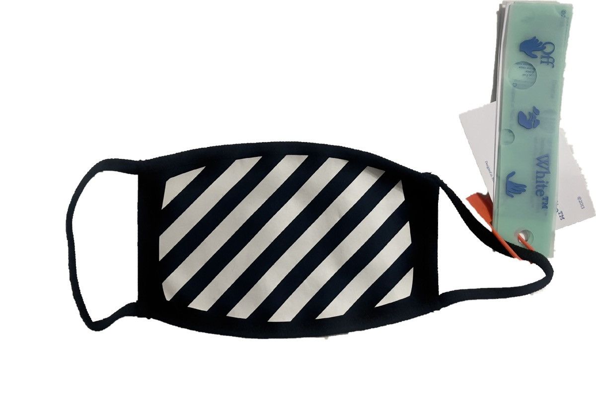Off-White Off-White Diagonal Stripe Face Mask Size ONE SIZE - 2 Thumbnail
