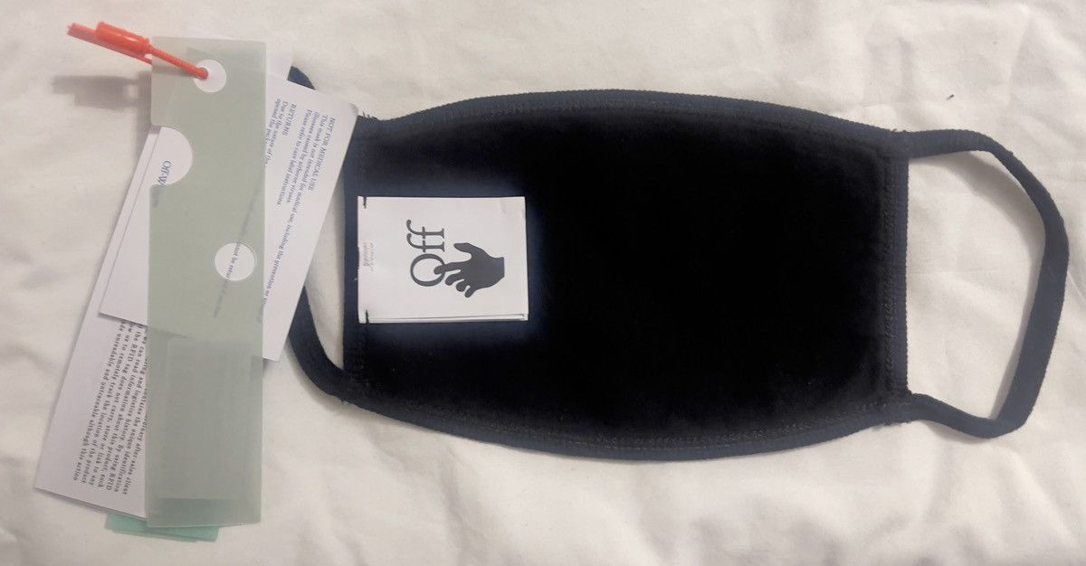Off-White Off-White Diagonal Stripe Face Mask Size ONE SIZE - 3 Thumbnail