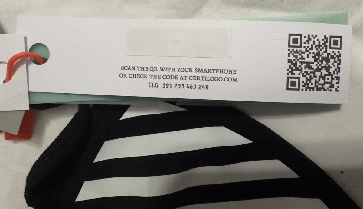 Off-White Off-White Diagonal Stripe Face Mask Size ONE SIZE - 14 Thumbnail