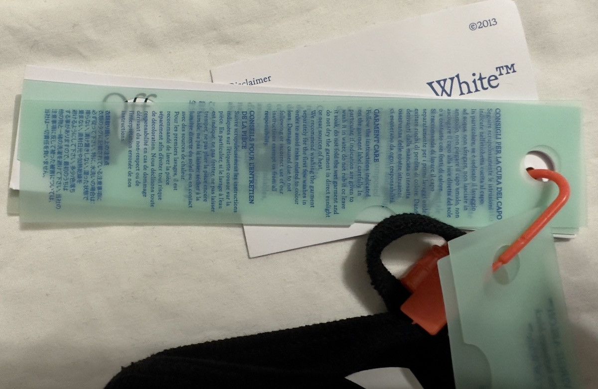 Off-White Off-White Diagonal Stripe Face Mask Size ONE SIZE - 11 Thumbnail