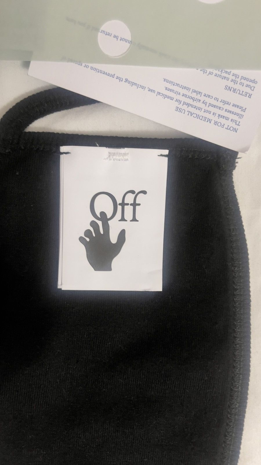 Off-White Off-White Diagonal Stripe Face Mask Size ONE SIZE - 4 Thumbnail