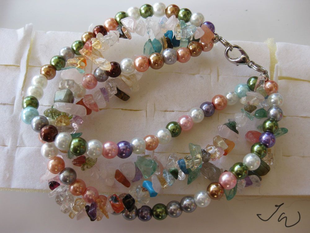 Handmade × Jewelry Mixed gemstone bracelet Size ONE SIZE - 1 Preview