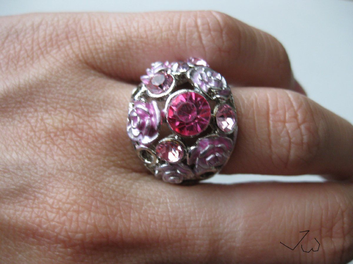 Jewelry Pink Rose CZs Ring - Size 5.5 Size ONE SIZE - 5 Thumbnail