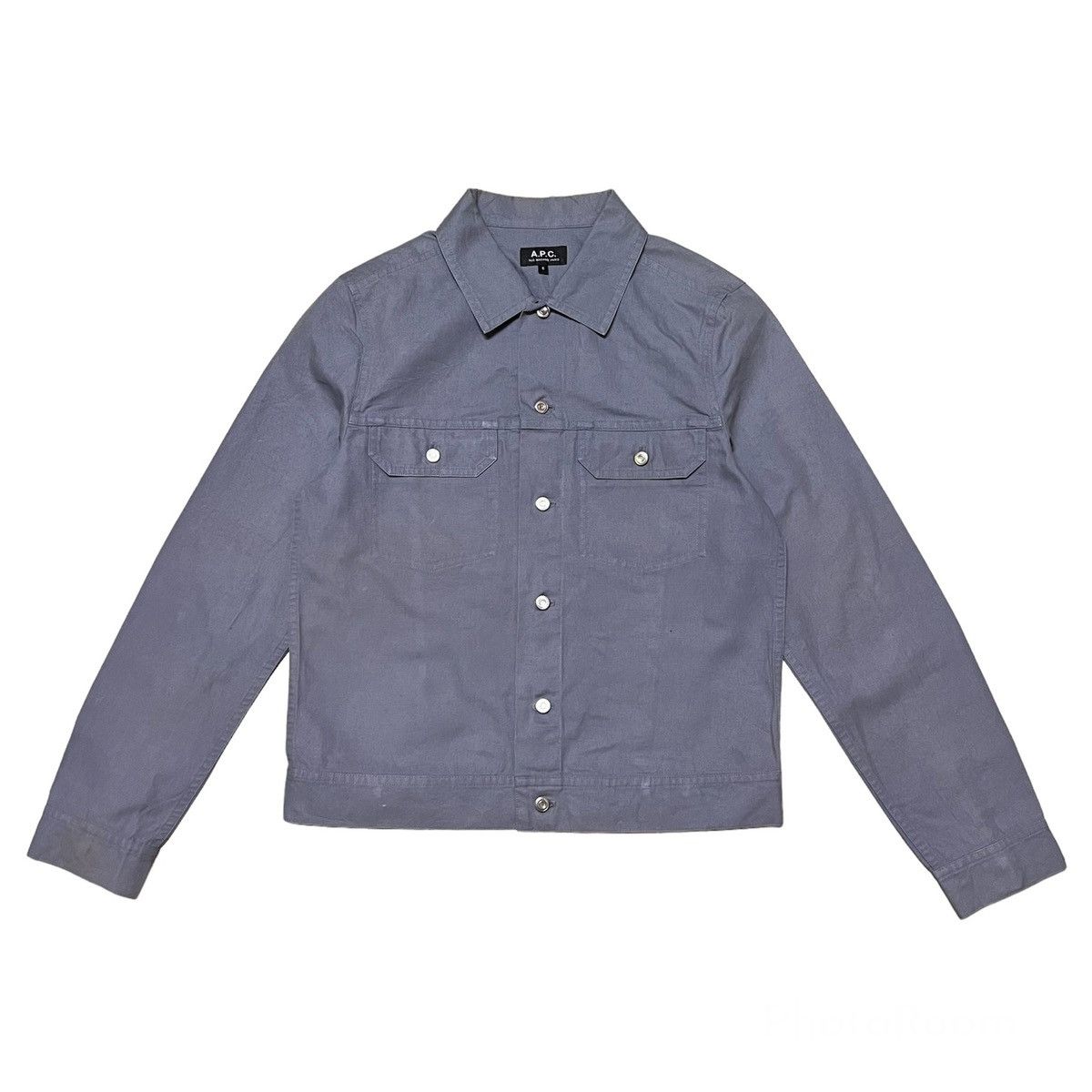 image of A P C A. P. C. Denim Style Jacket in Blue, Men's (Size Small)