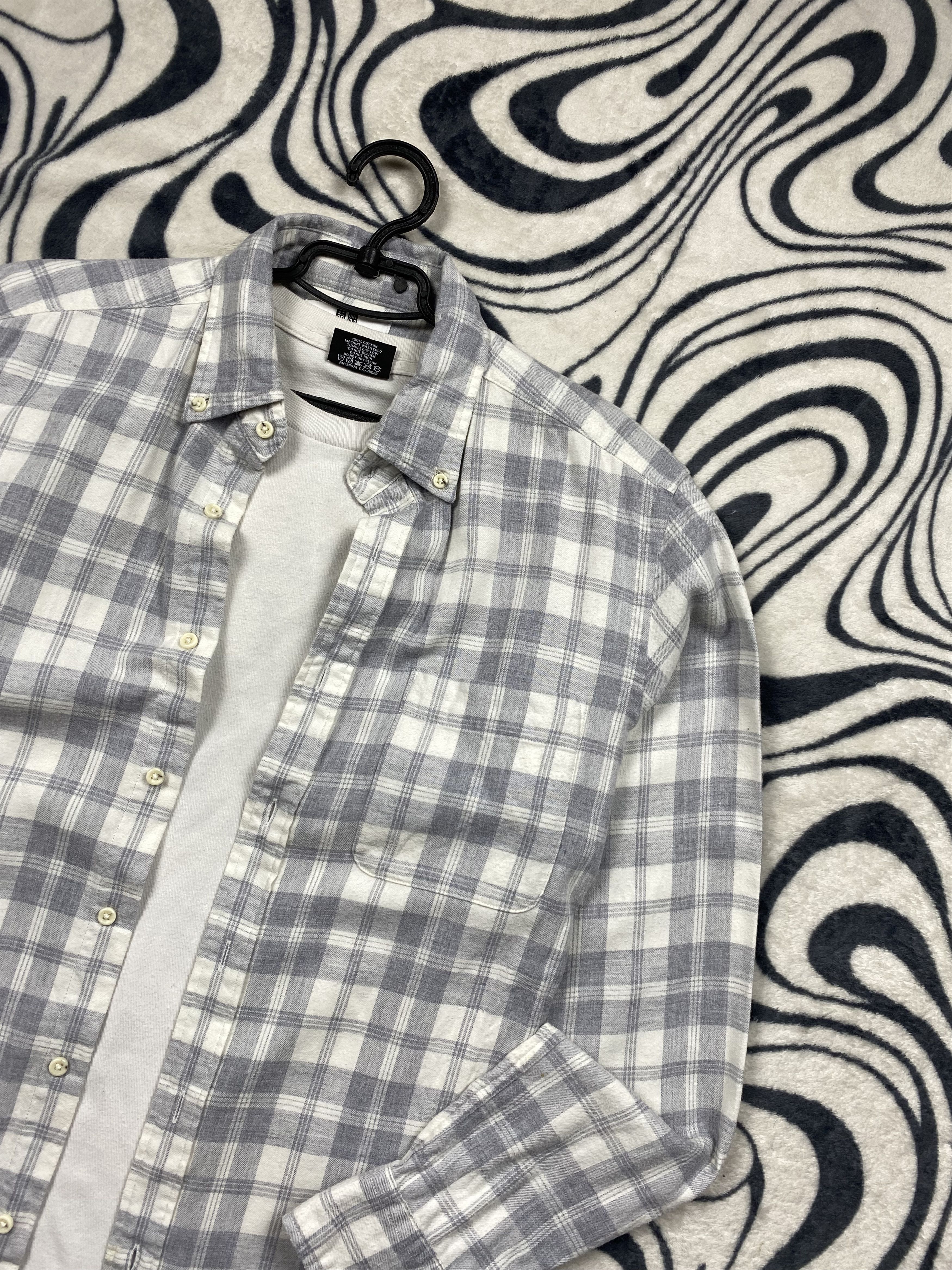 Flannel × Uniqlo × Vintage Uniqlo Mens Flannel Shirt Travis Style Size US S / EU 44-46 / 1 - 2 Thumbnail