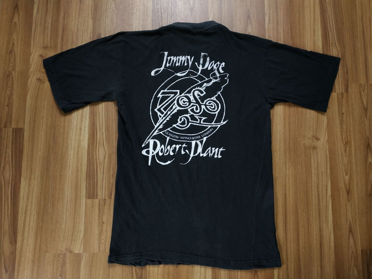 Band Tees Vintage Jimmy Page Robert Plant Zoso T Shirt Led Zeppelin Size US L / EU 52-54 / 3 - 3 Thumbnail