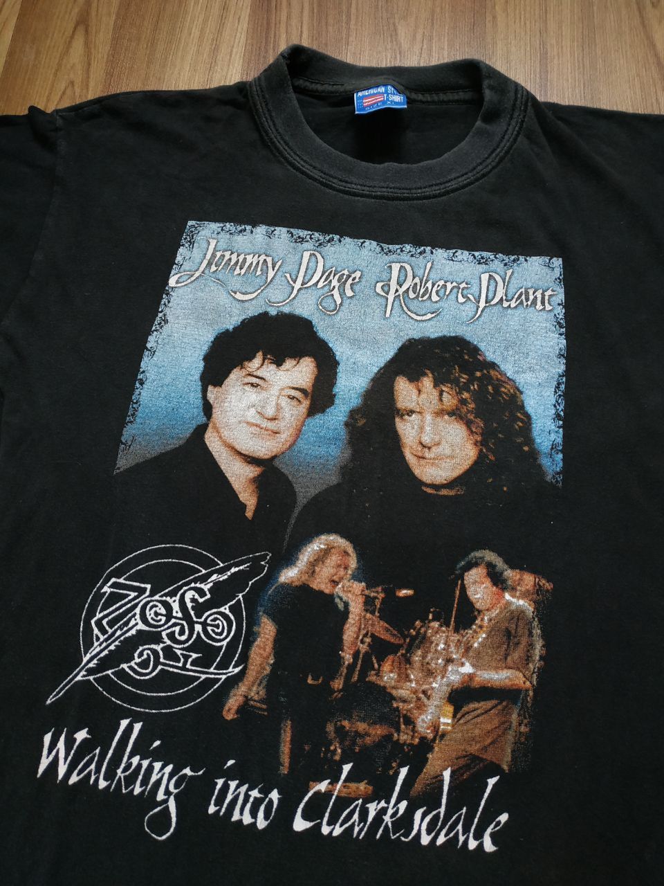 Band Tees Vintage Jimmy Page Robert Plant Zoso T Shirt Led Zeppelin Size US L / EU 52-54 / 3 - 2 Thumbnail