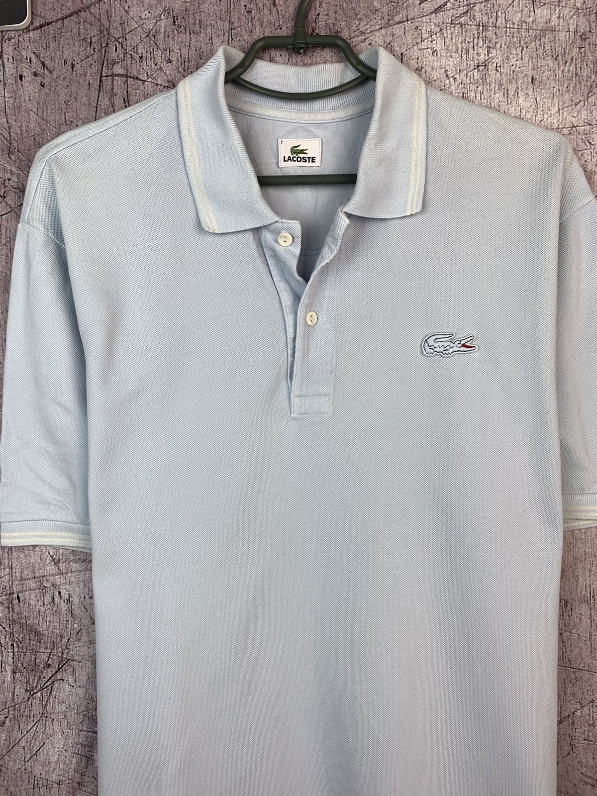 Lacoste × Vintage Lacoste Big Logo Mens Polo Shirt Size US XXL / EU 58 / 5 - 2 Thumbnail