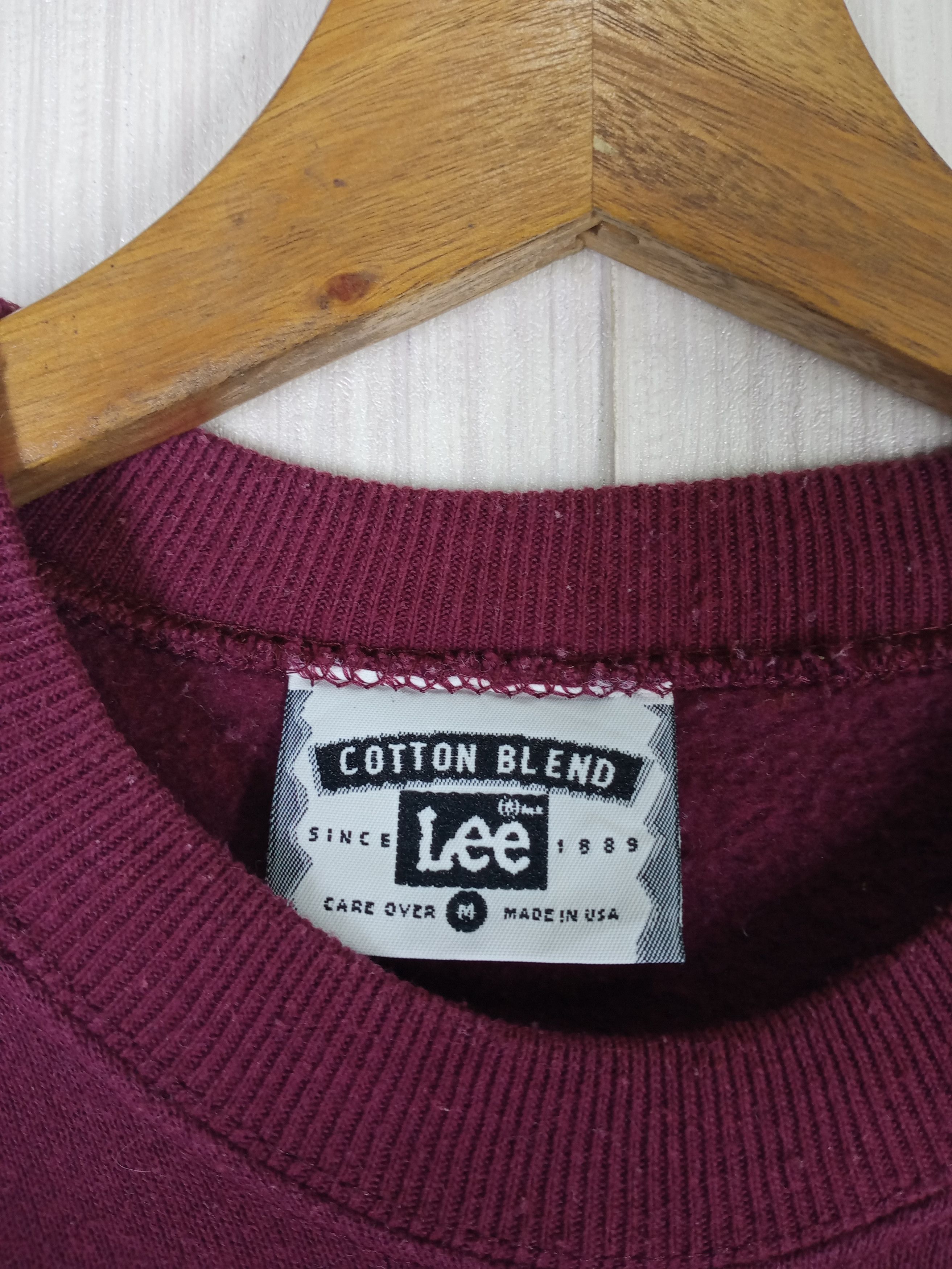 Lee × Vintage Rare Vintage 90s Lee Big Logo Crewneck Sweatshirt Pullover Size US M / EU 48-50 / 2 - 4 Thumbnail