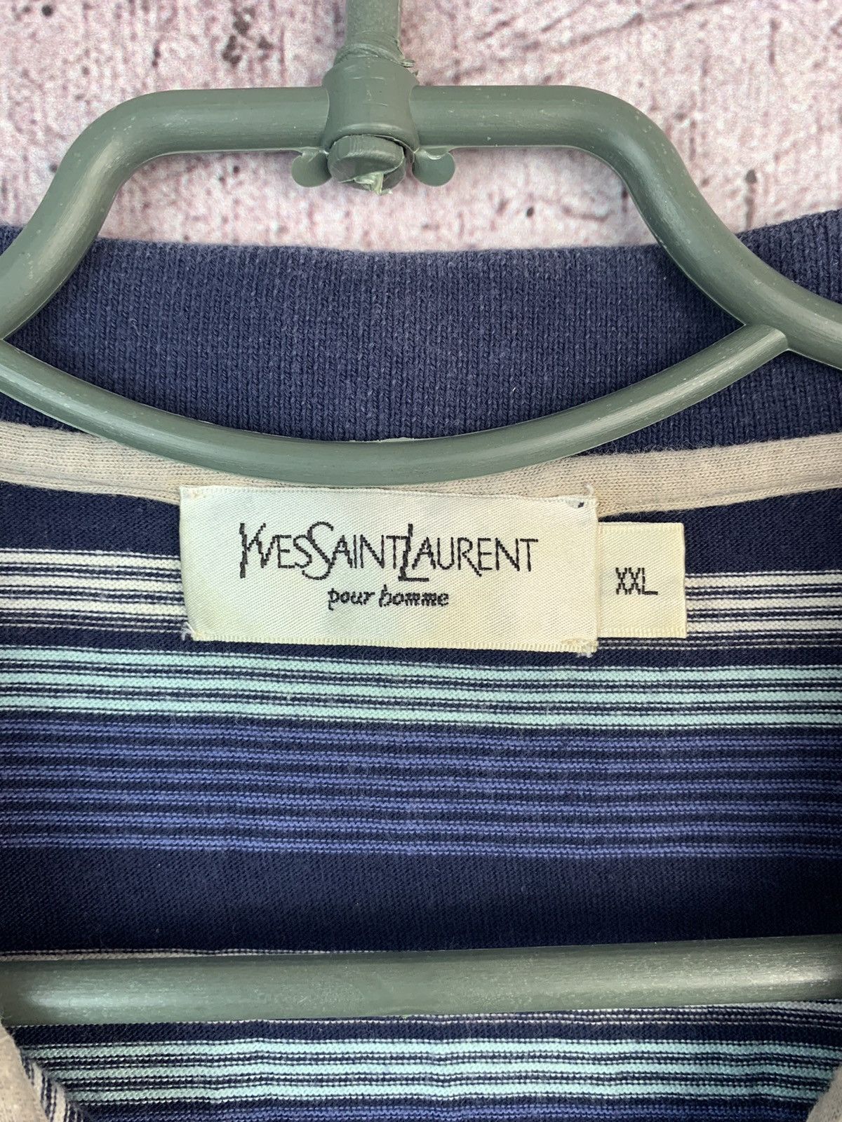 Vintage Yves Saint Laurent YSL logo Polo T-shirt Size US XXL / EU 58 / 5 - 7 Thumbnail