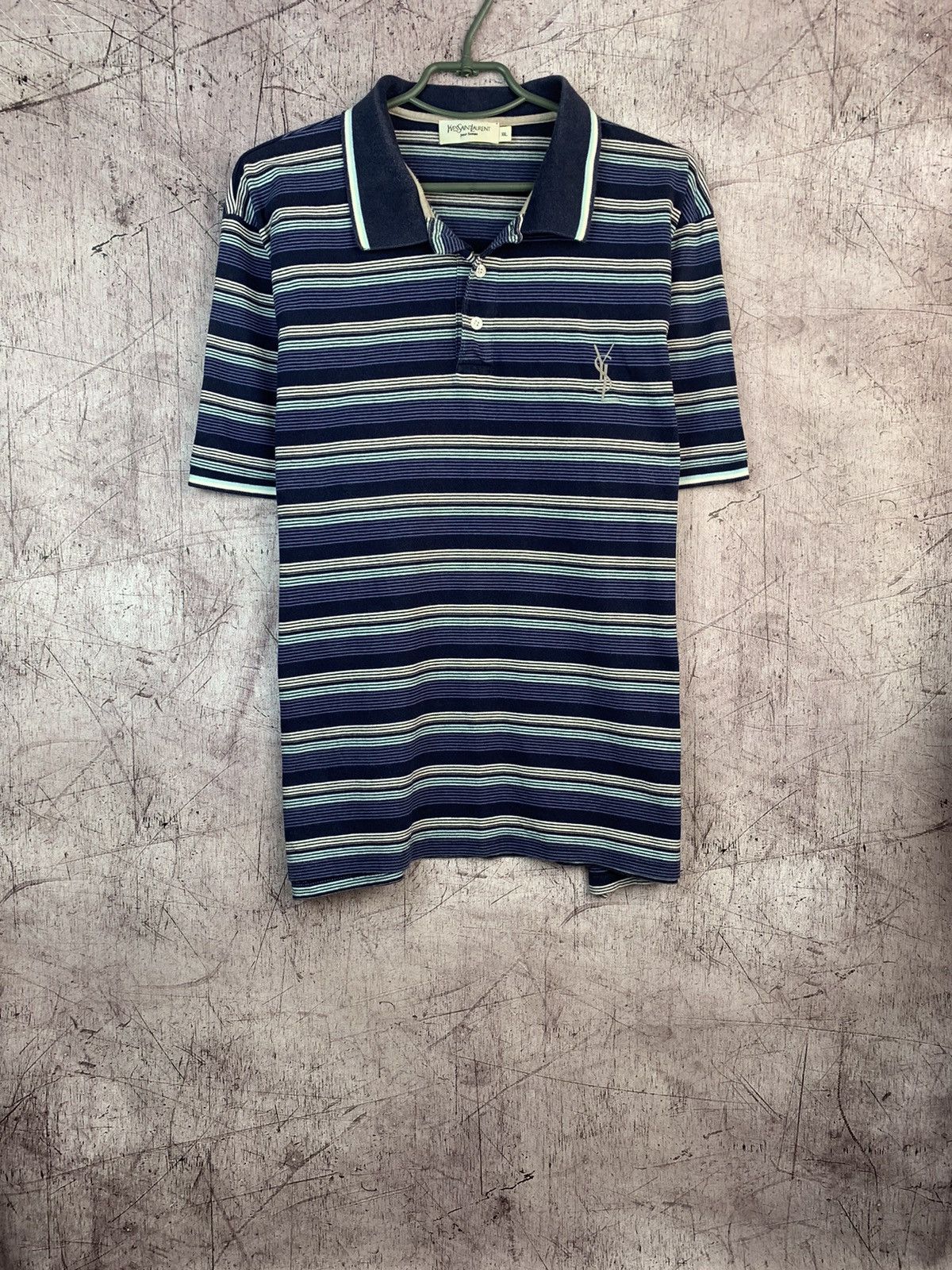 Vintage Yves Saint Laurent YSL logo Polo T-shirt Size US XXL / EU 58 / 5 - 1 Thumbnail