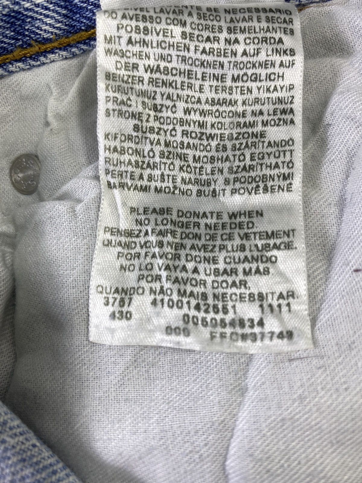 Levi's Vintage Levi's 505 Jeans Distress Blue Wash - J757 Size US 36 / EU 52 - 6 Thumbnail