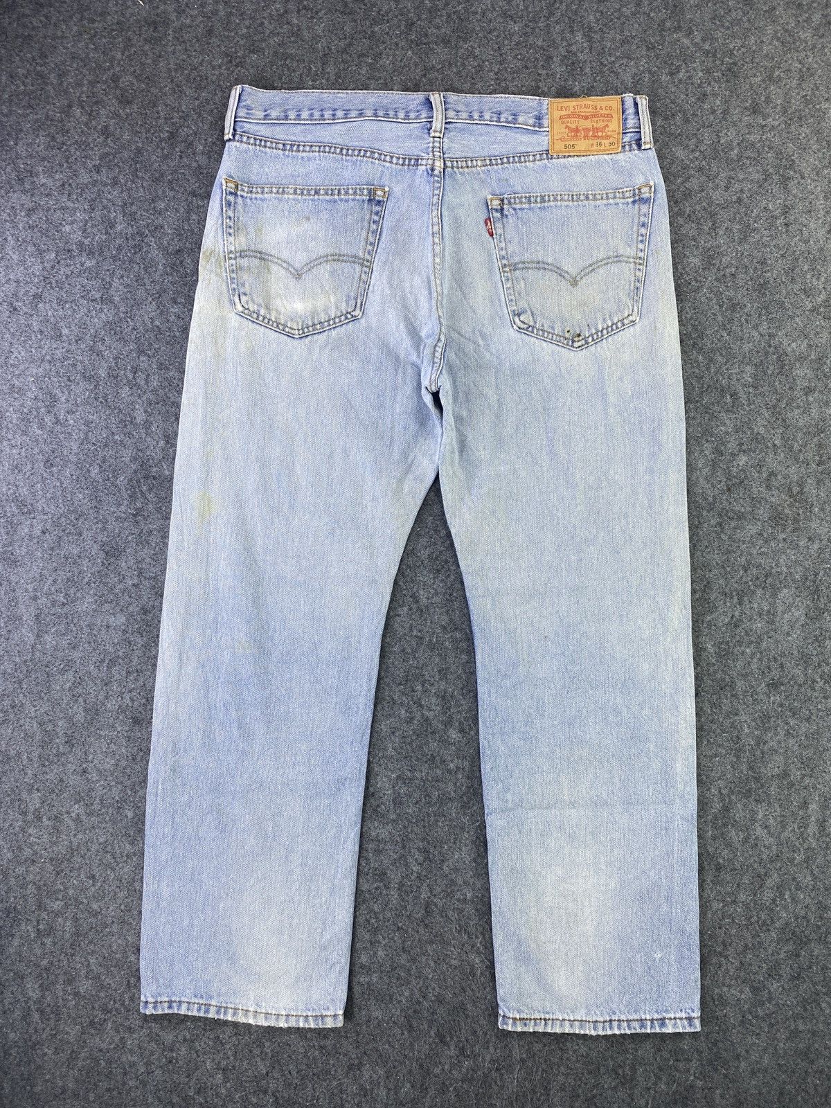 Levi's Vintage Levi's 505 Jeans Distress Blue Wash - J757 Size US 36 / EU 52 - 2 Thumbnail