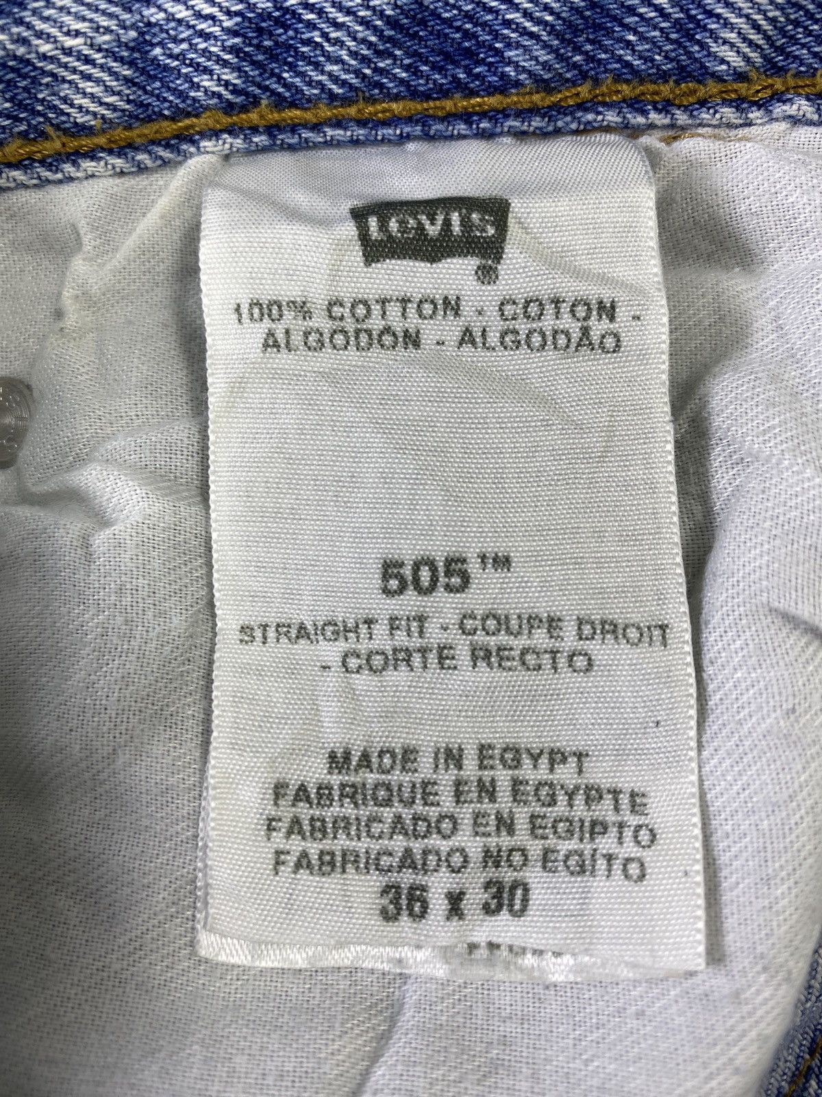 Levi's Vintage Levi's 505 Jeans Distress Blue Wash - J757 Size US 36 / EU 52 - 5 Thumbnail