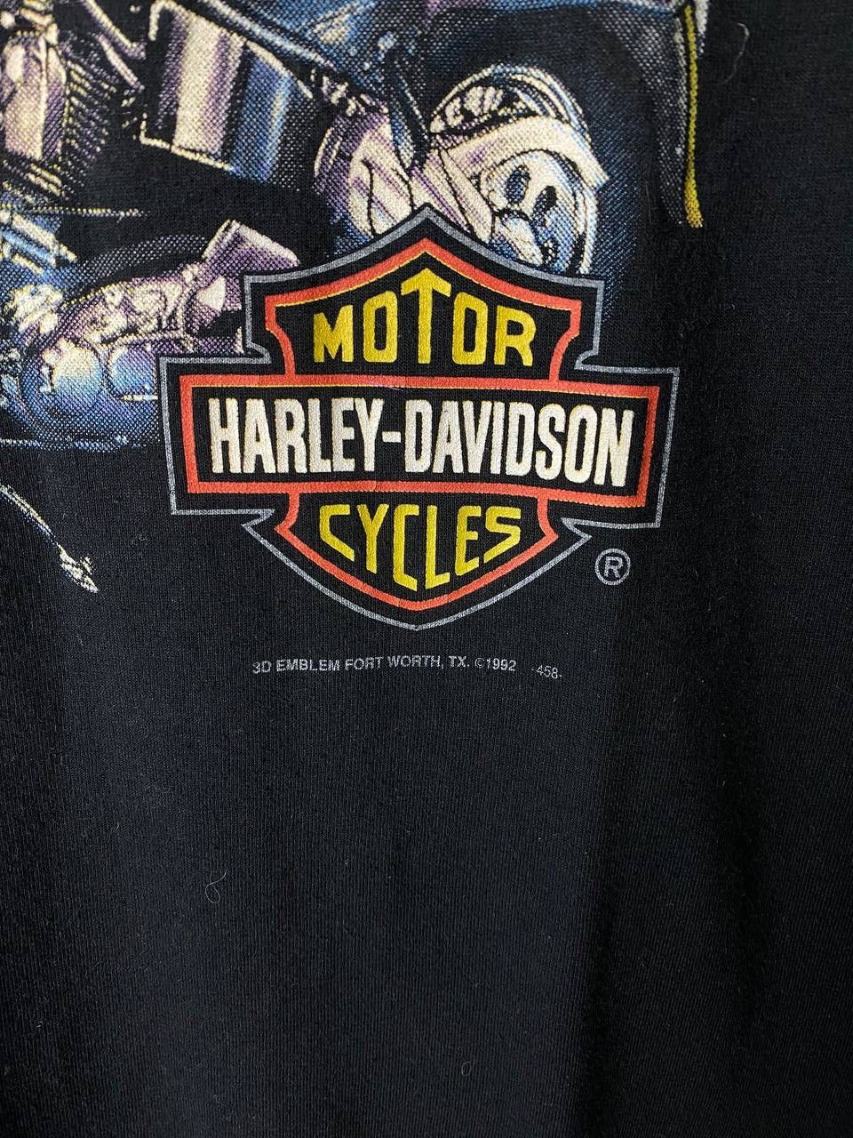 Vintage Harley Davidson 3D 1992 vintage t-shirt size XL Size US XL / EU 56 / 4 - 4 Thumbnail