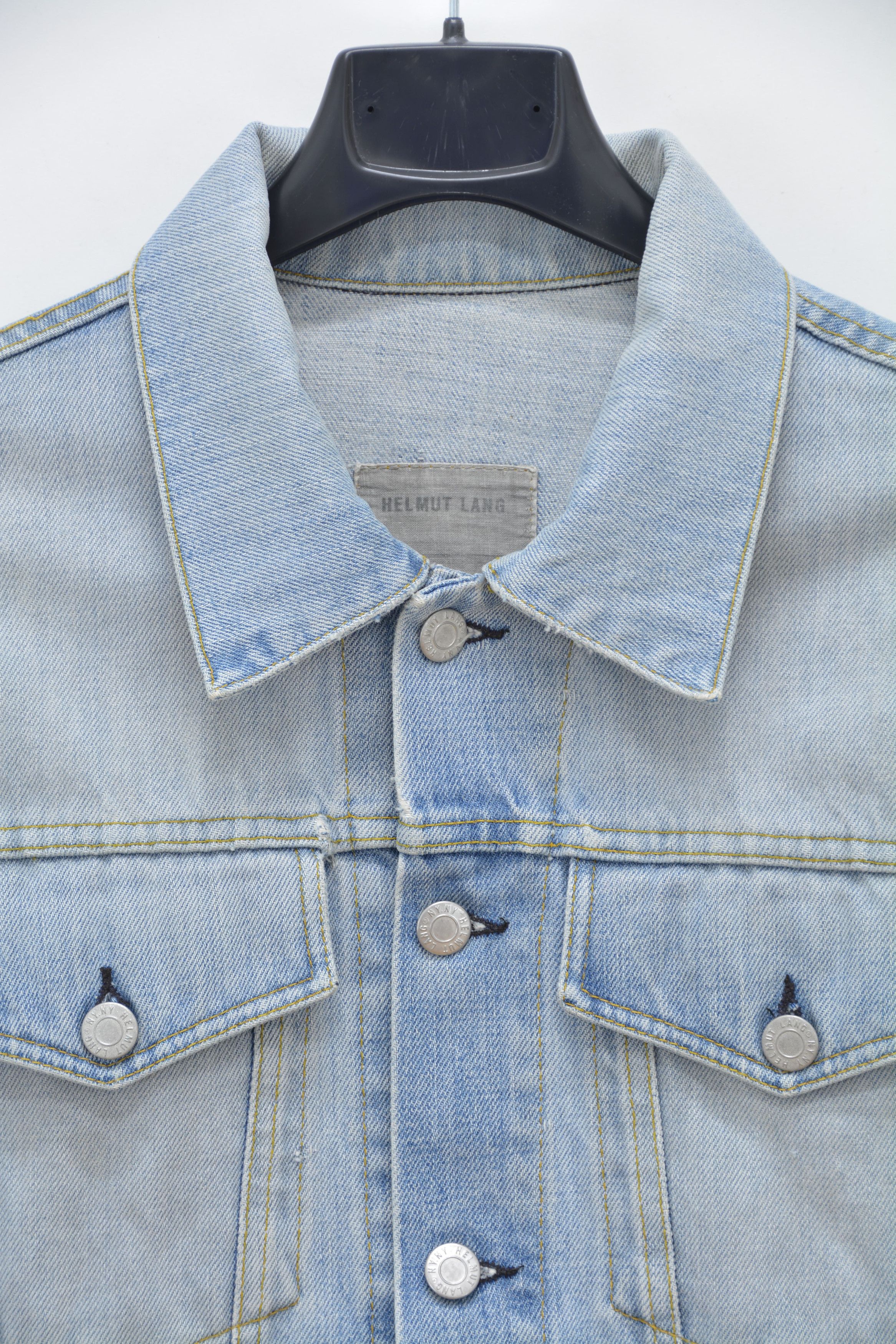 Helmut Lang vintage clean denim slim 2 pocket Helmut trucker Size US M / EU 48-50 / 2 - 4 Thumbnail