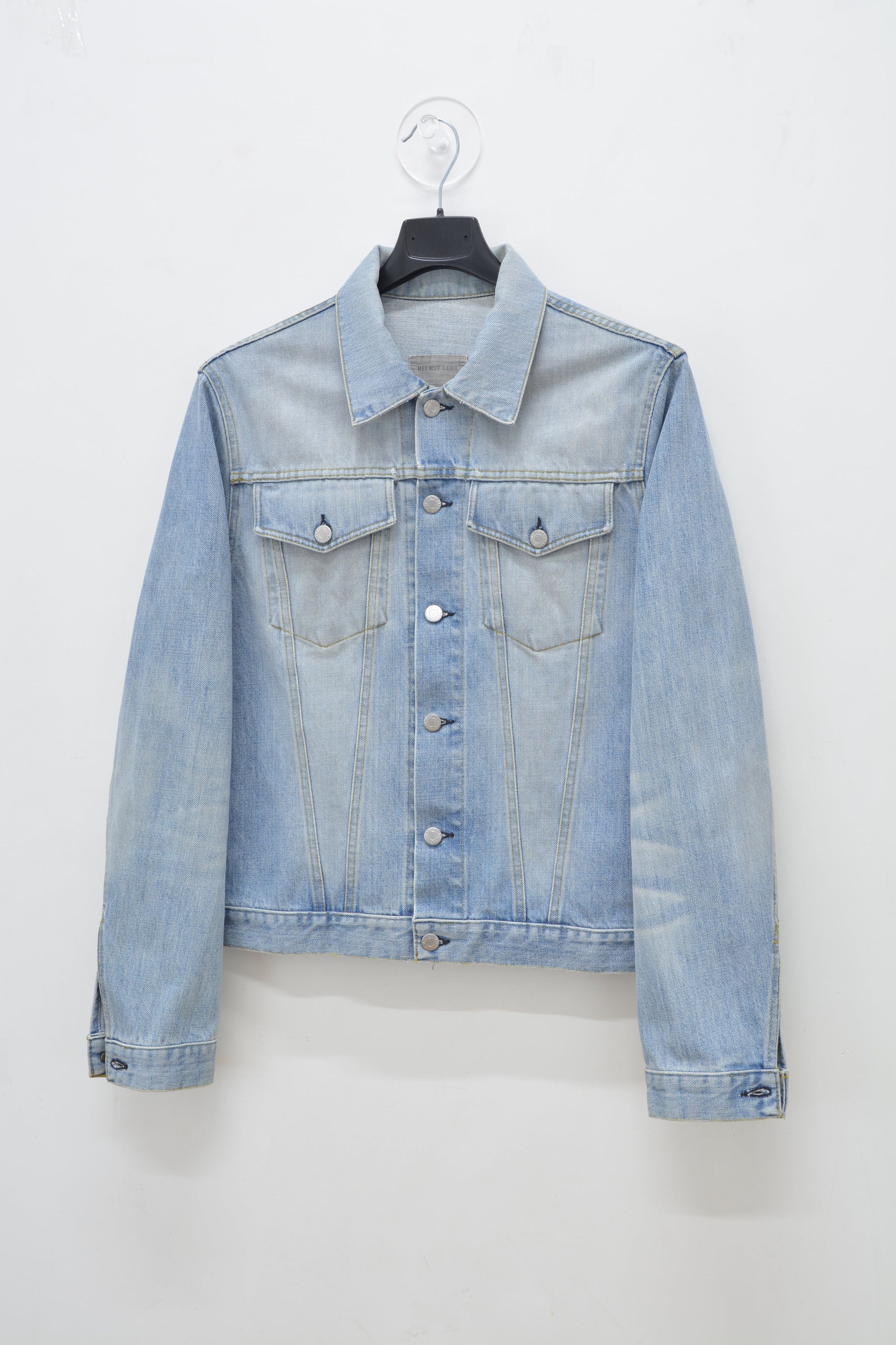 Helmut Lang vintage clean denim slim 2 pocket Helmut trucker Size US M / EU 48-50 / 2 - 2 Thumbnail