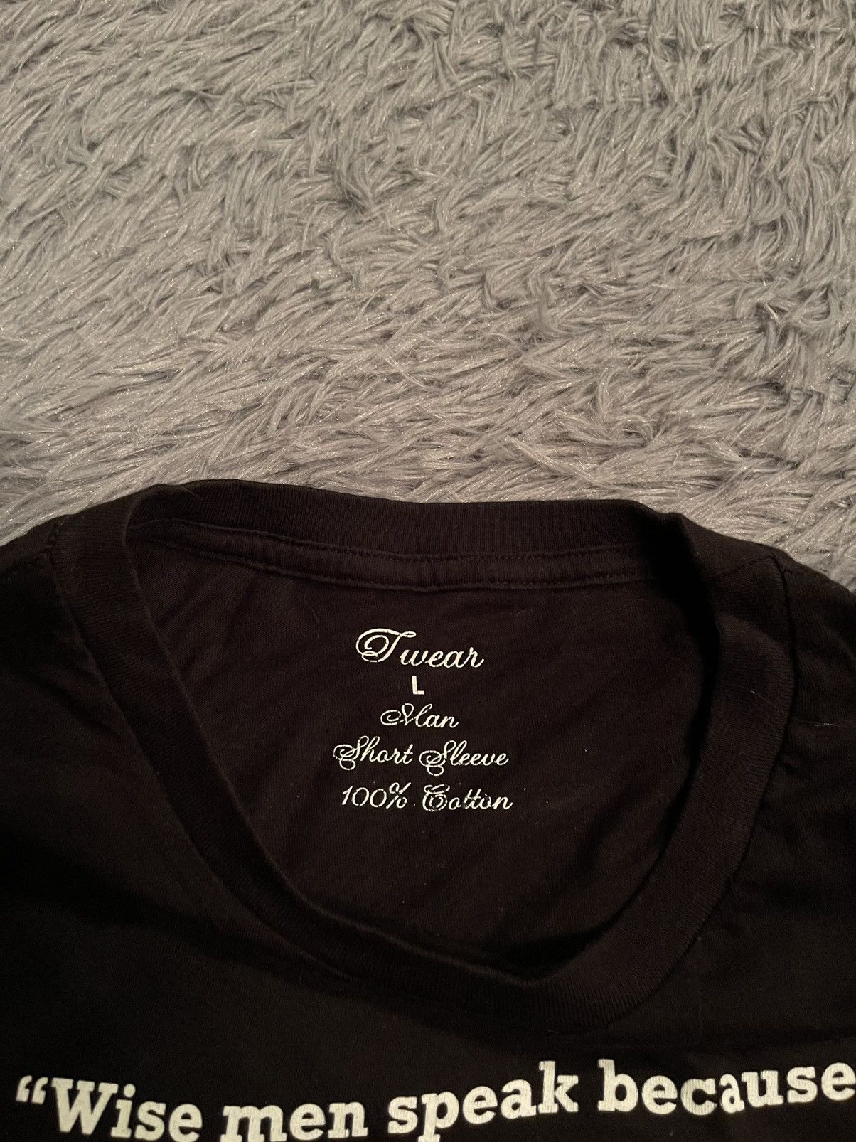 Vintage Plato quote philosophy vintage t-shirt Size US L / EU 52-54 / 3 - 3 Thumbnail