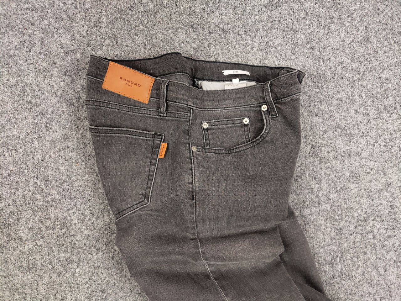 Sandro Sandro Designer Premium Grey Denim Mens Jeans Size US 30 / EU 46 - 16 Thumbnail