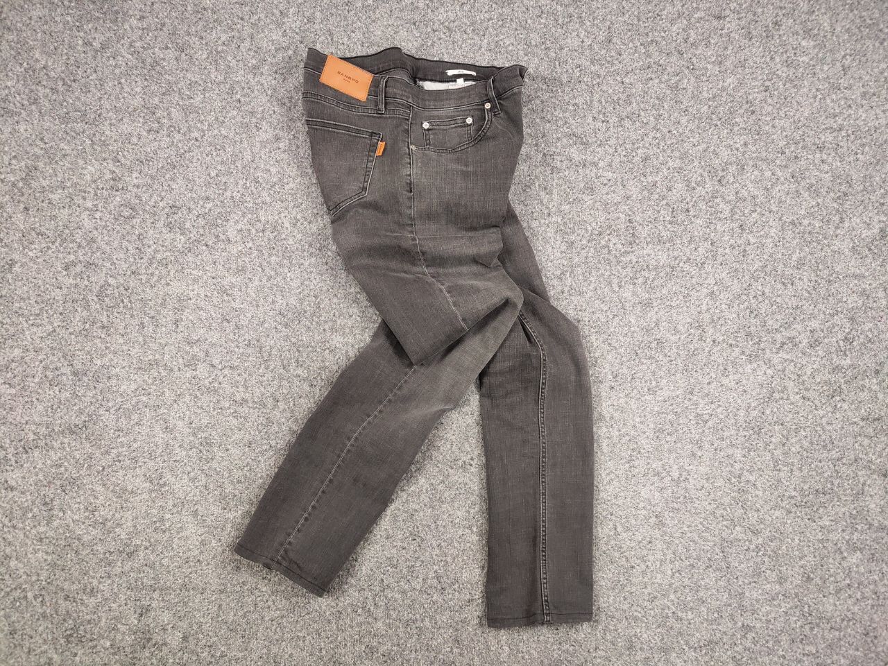 Sandro Sandro Designer Premium Grey Denim Mens Jeans Size US 30 / EU 46 - 15 Thumbnail